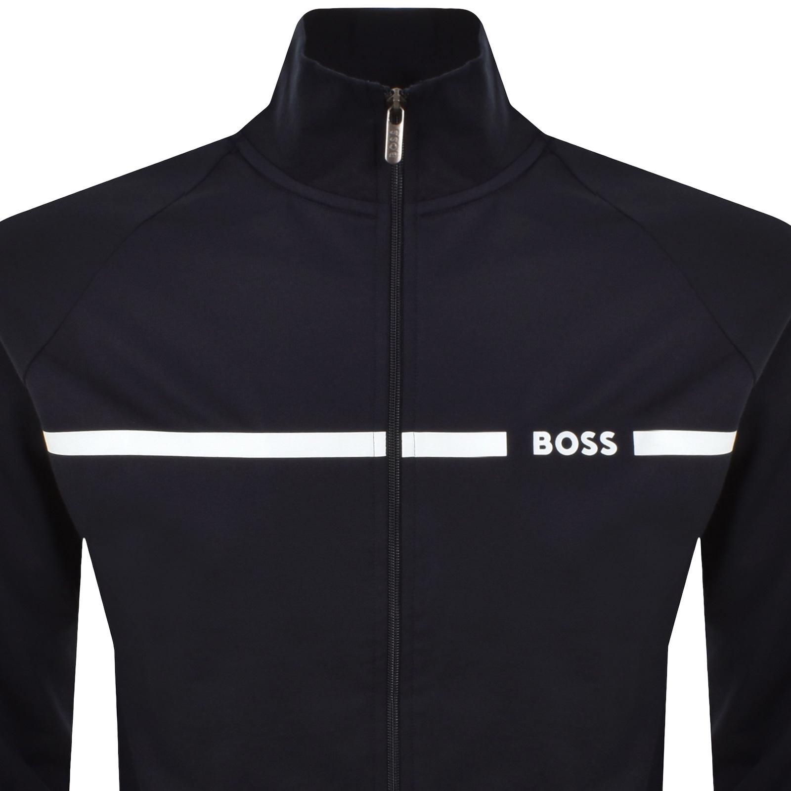 Hugo Boss Boss Authentic Full Zip Sweatshirt Navy In Blue