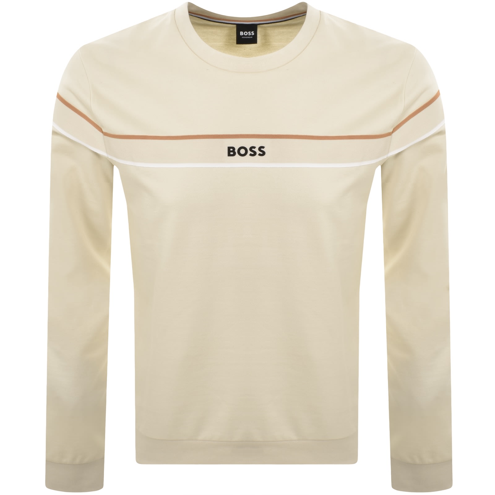 Hugo Boss Boss Iconic Sweatshirt Open White In Multi