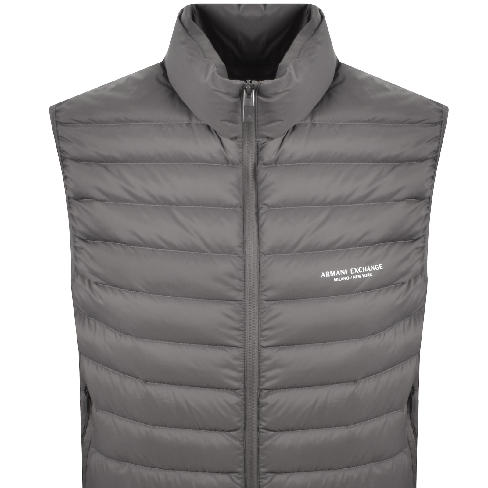 Armani Exchange Down Gilet Grey In Multi