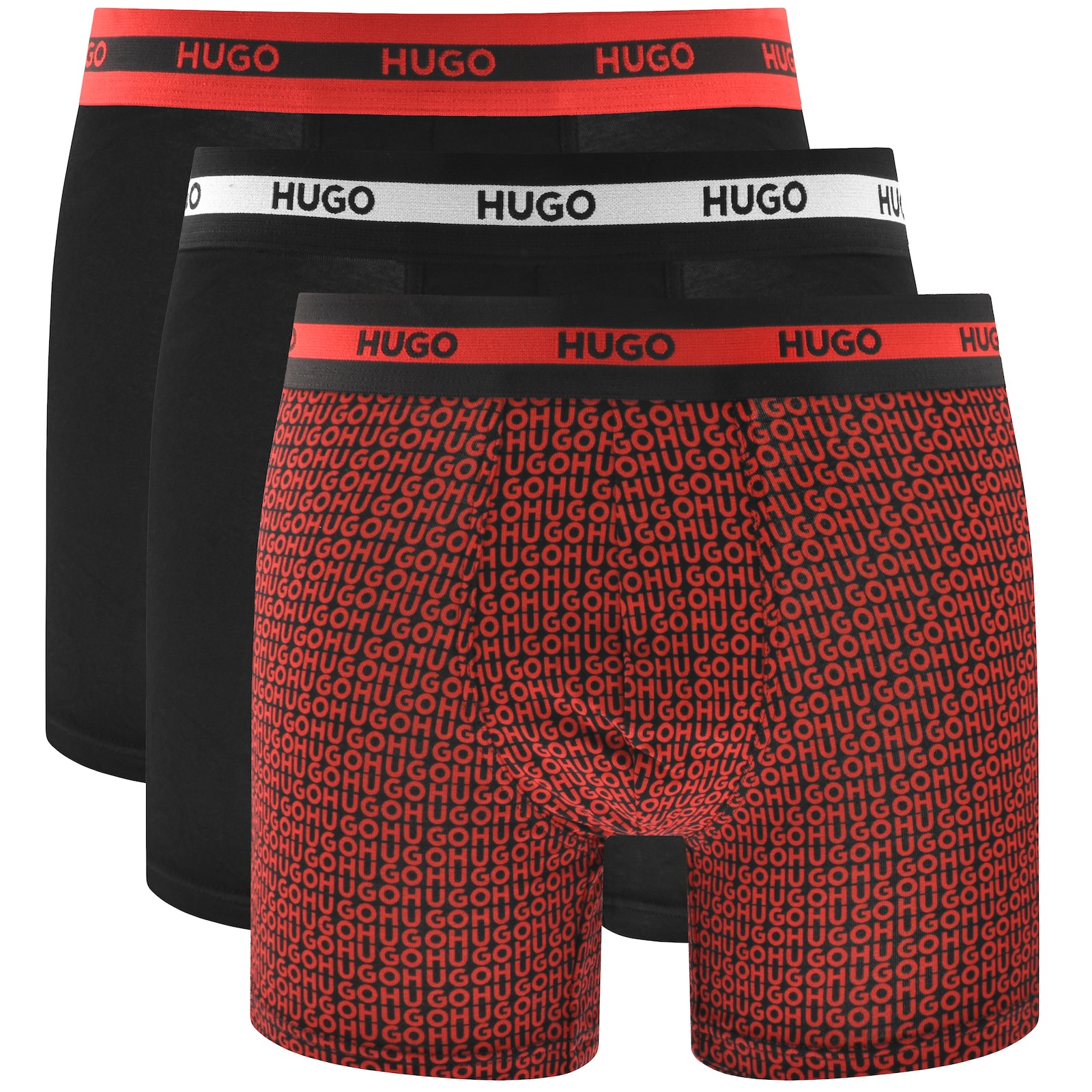 Hugo Boss Hugo 3 Pack Boxer Briefs Black