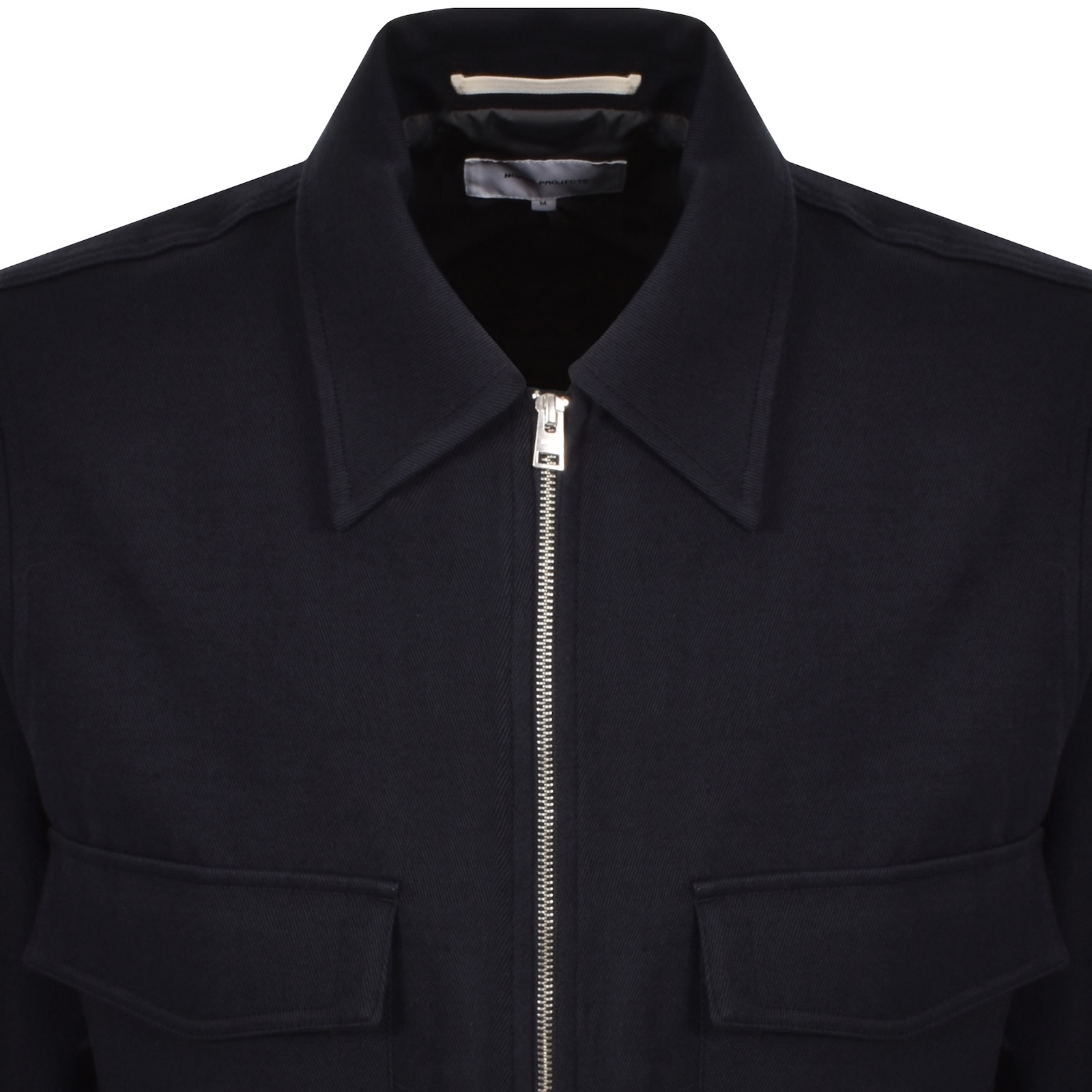 Norse Projects Askel Cavalry Wool Jacket Navy In Blue