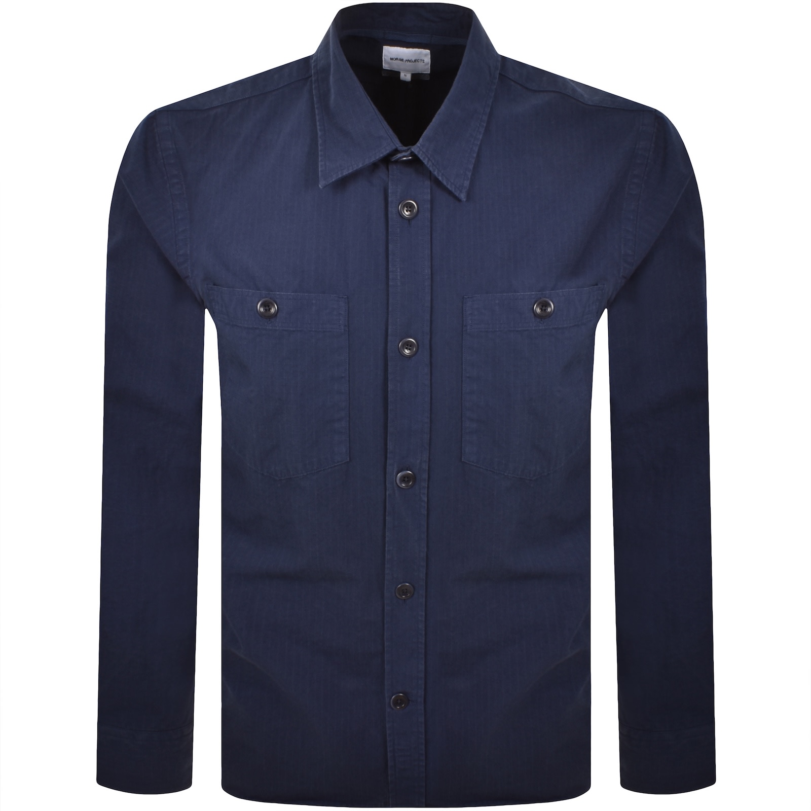 Norse Projects Algot Ripstop Relaxed Shirt Blue In Blue