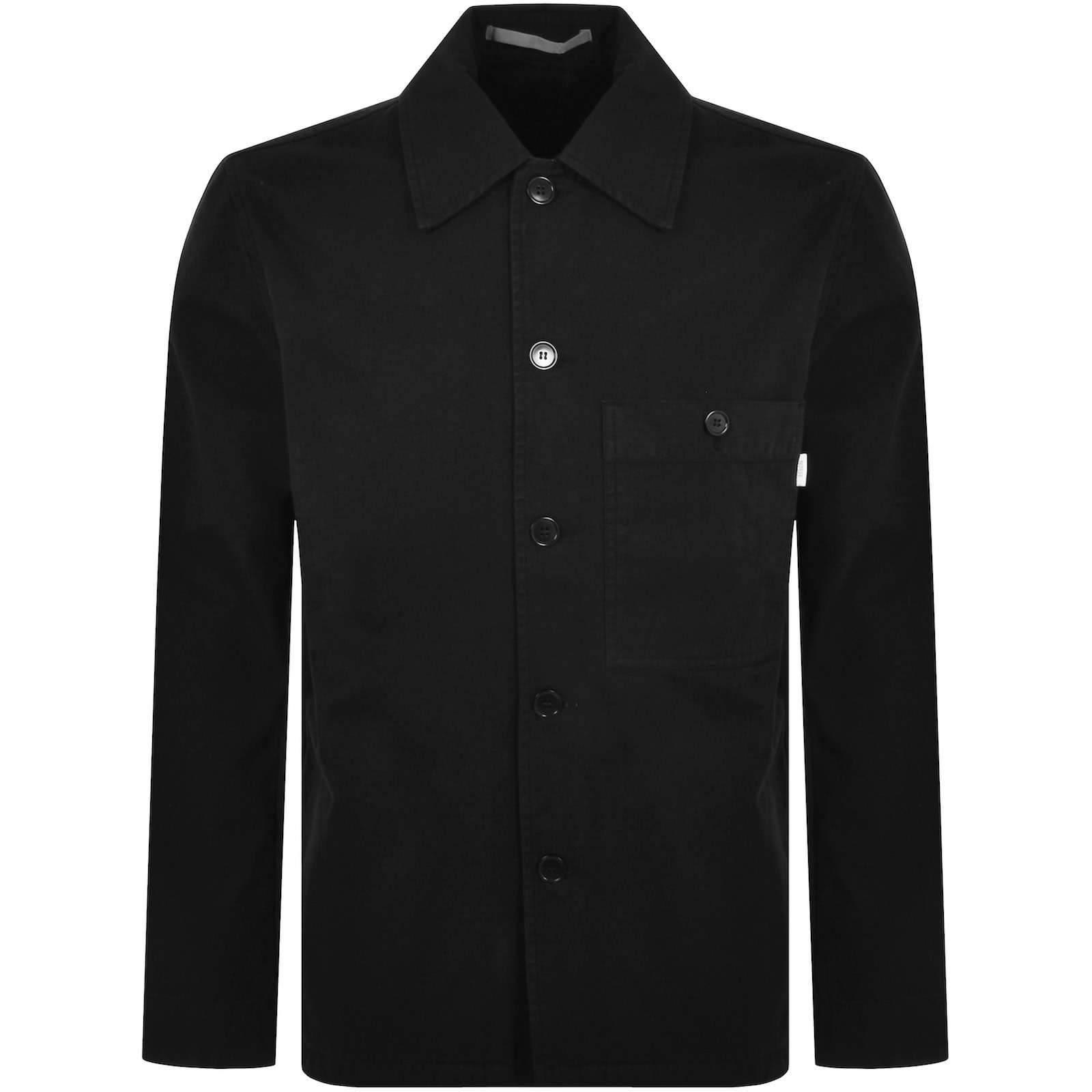 Norse Projects Standard Twill Overshirt Black In Black