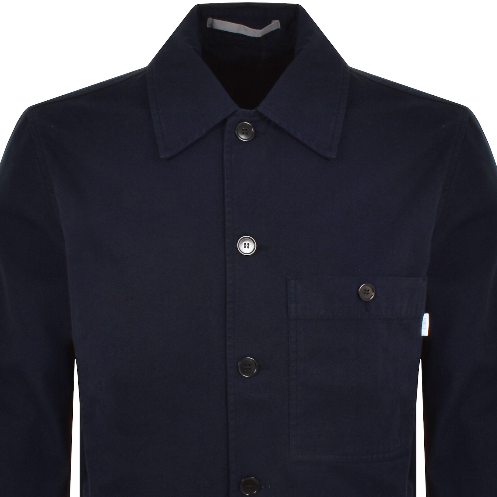 Norse Projects Standard Twill Overshirt Navy In Blue