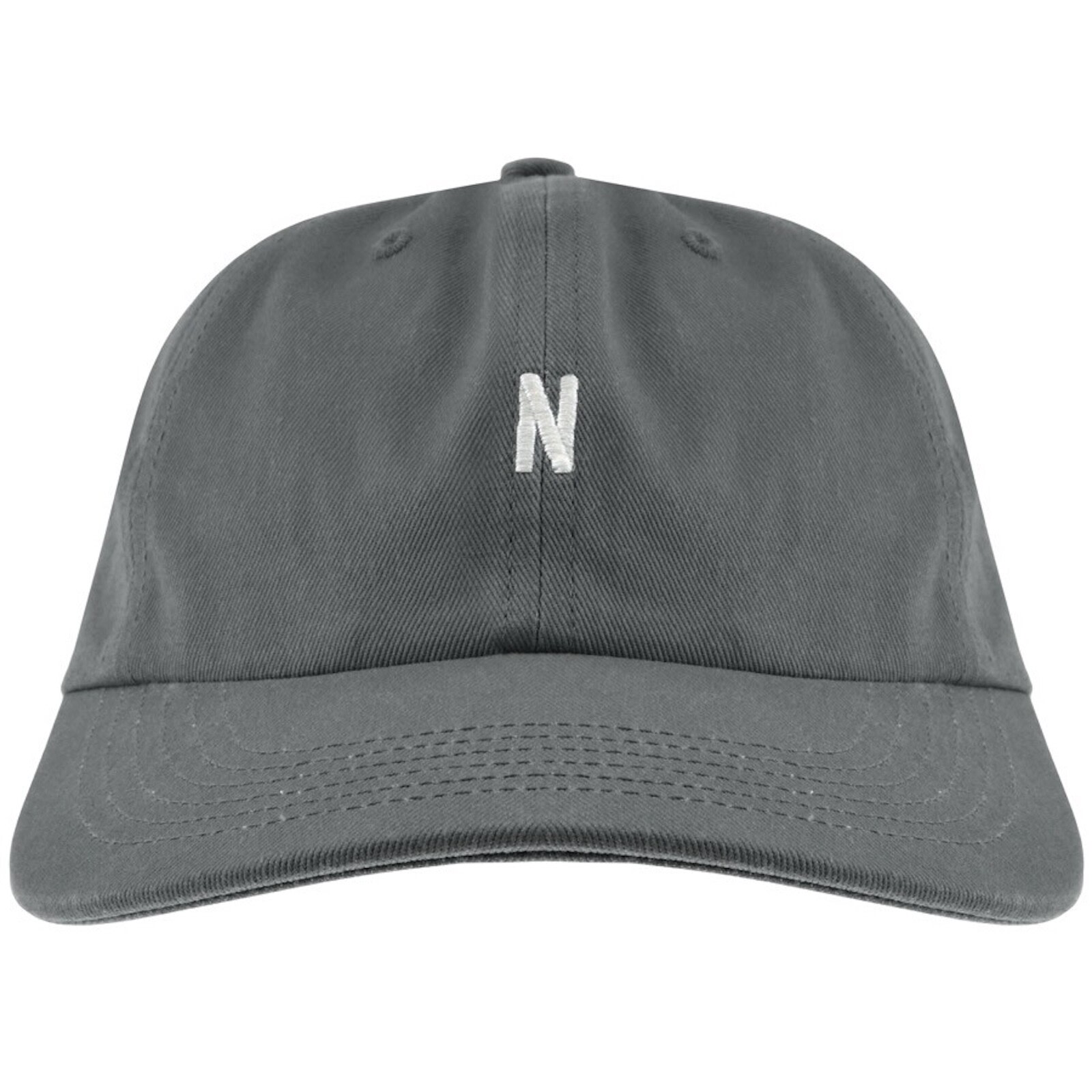 Norse Projects Twill Sports Cap Magnet Grey In Brown