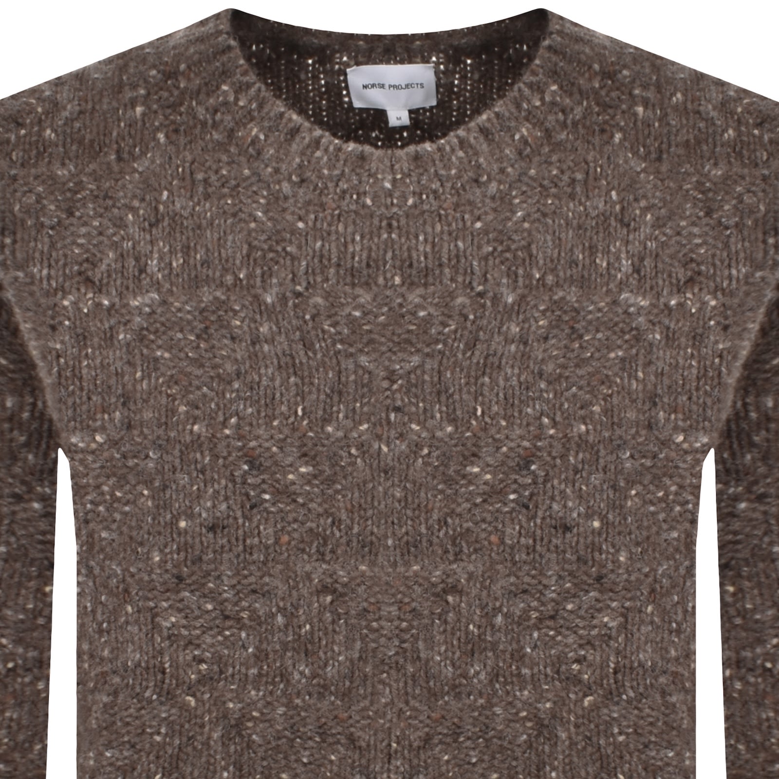 Norse Projects Jonas Donegal Diamond Jumper Brown In Brown