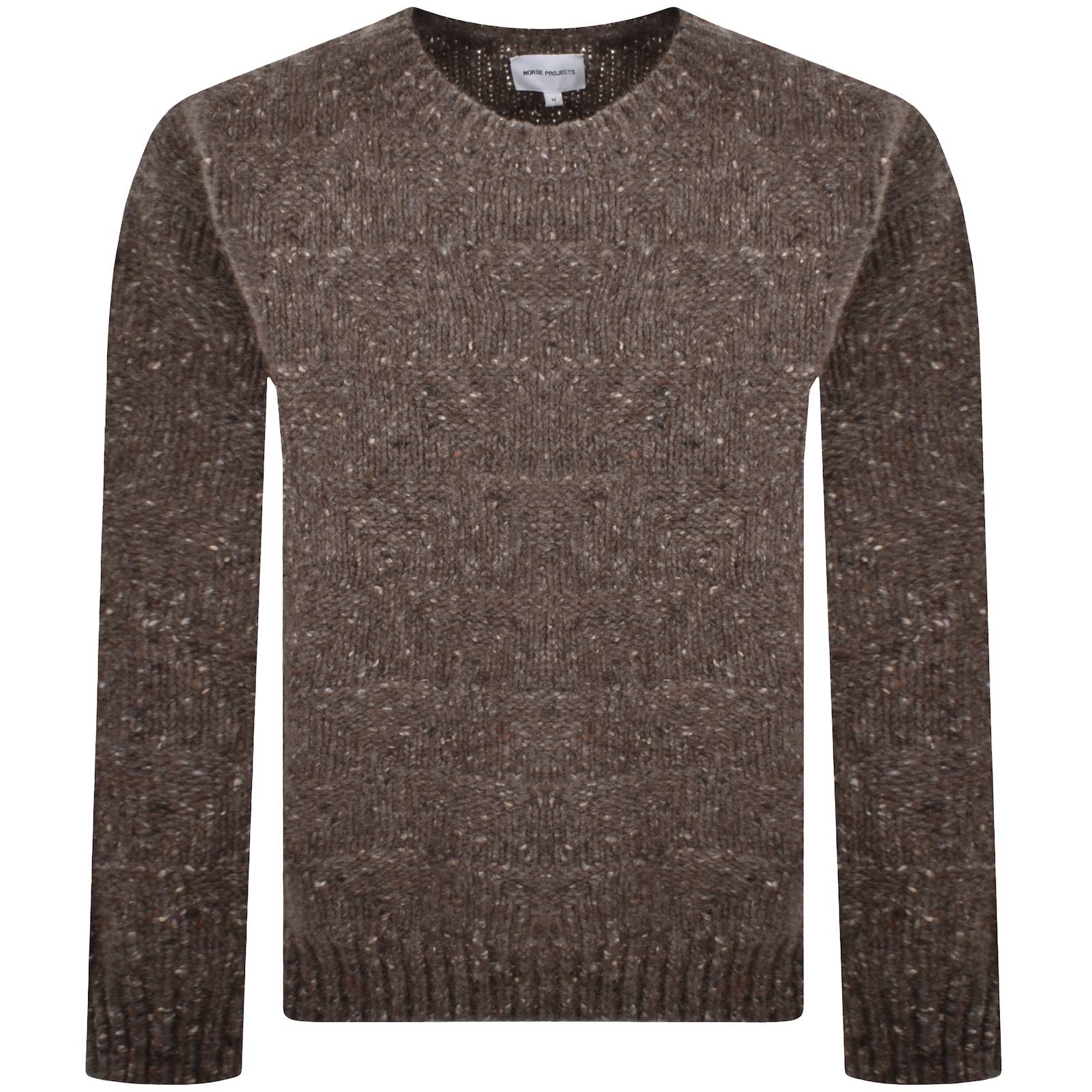 Norse Projects Jonas Donegal Diamond Jumper Brown In Brown