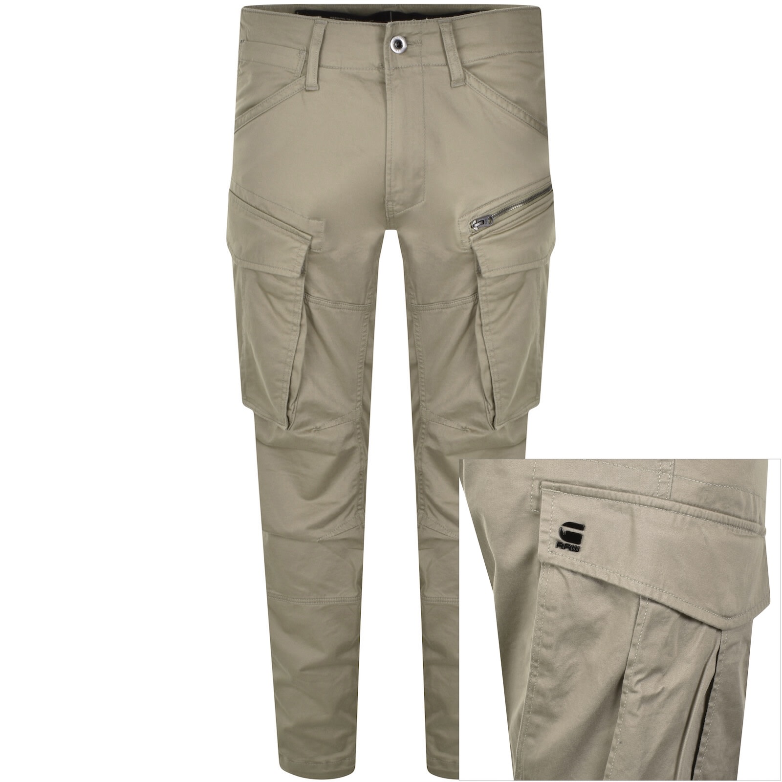 G-star G Star 3d Cargo Trousers Grey In Gray