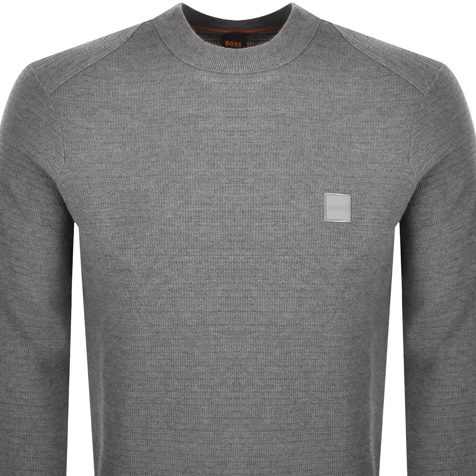 Boss Casual Boss Anion Knit Jumper Grey In Gray