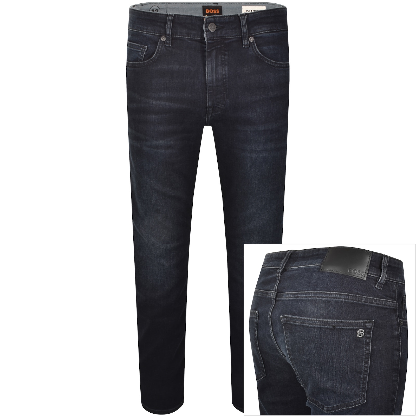 Boss Casual Boss Delaware Slim Fit Jeans Blue Black In Blue