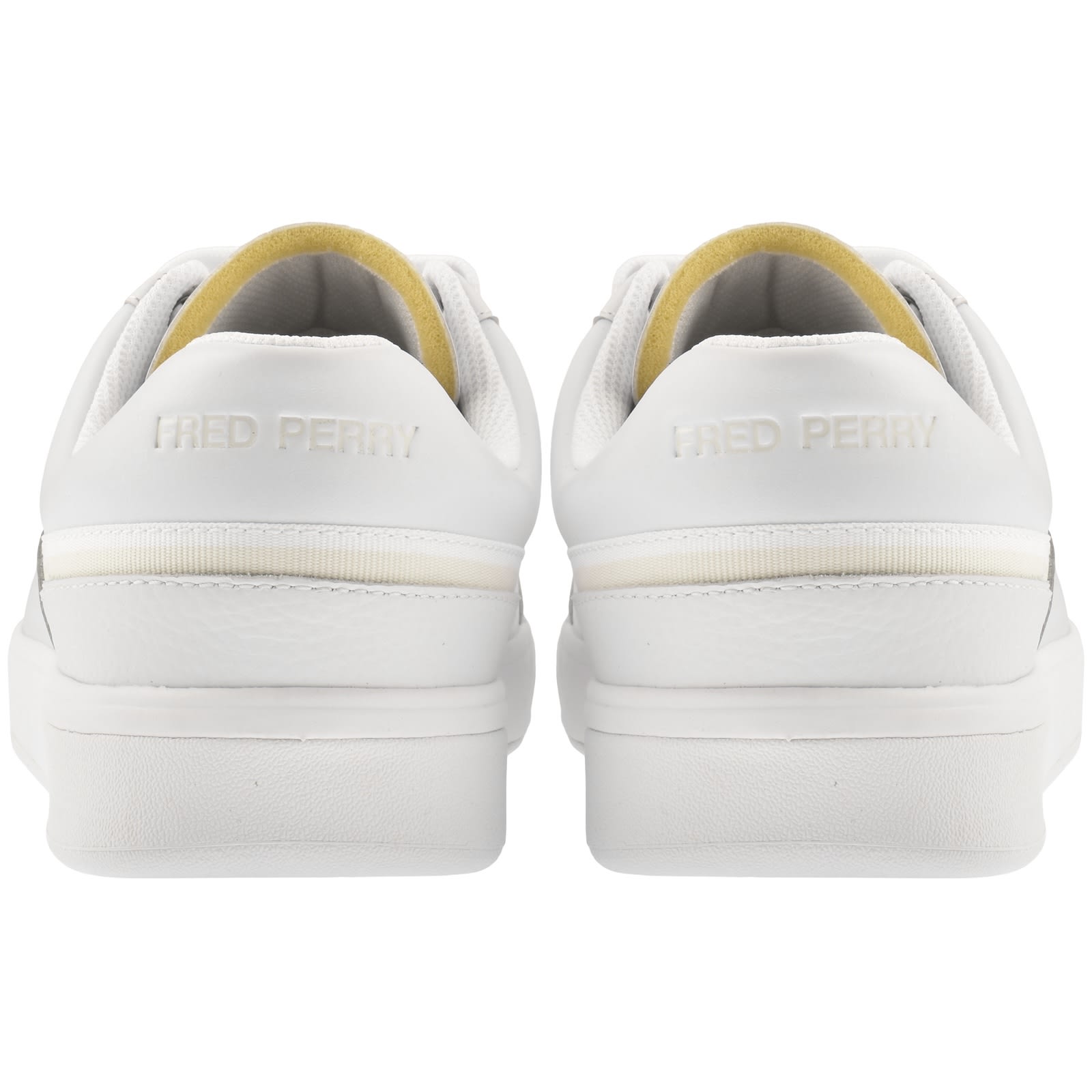 Fred Perry B302 Leather Trainers White In Multi
