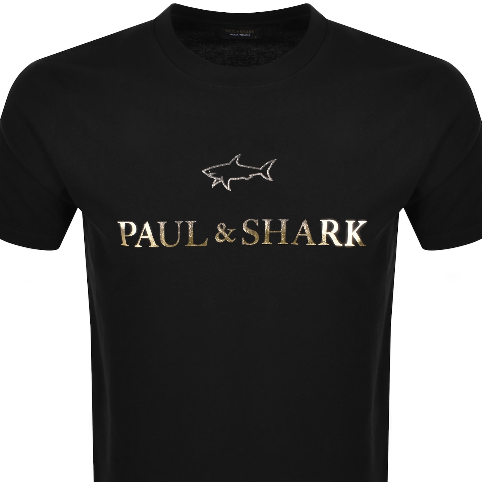 Paul &amp; Shark Paul And Shark Printed Logo T Shirt Black In Blue