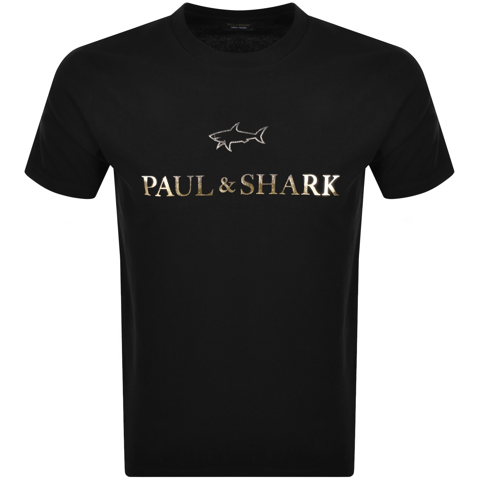 Paul &amp; Shark Paul And Shark Printed Logo T Shirt Black In Blue
