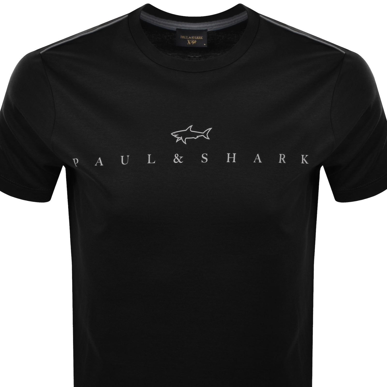 Paul & Shark Paul And Shark Printed Logo T Shirt Black In Black