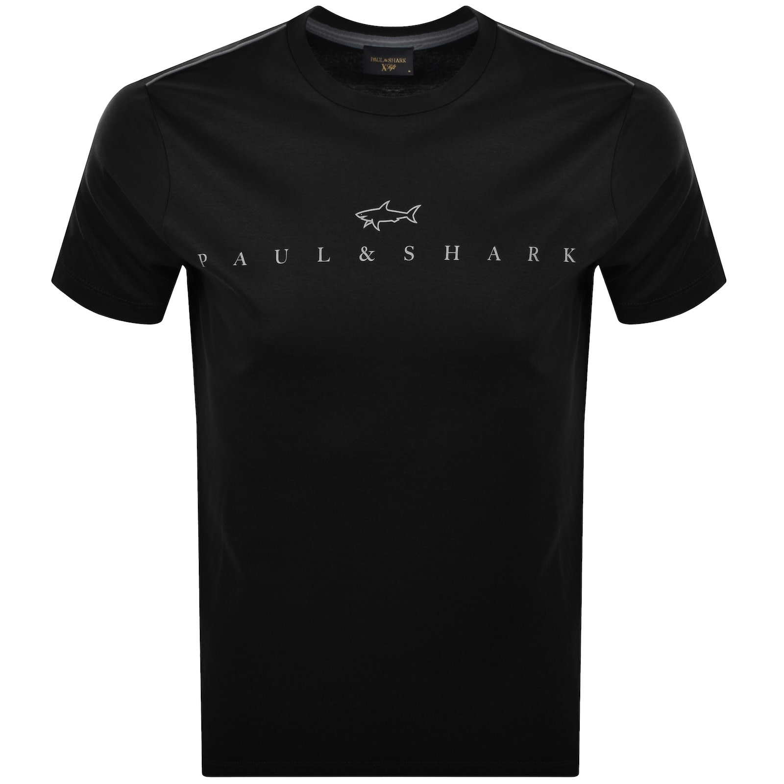Paul & Shark Paul And Shark Printed Logo T Shirt Black In Black