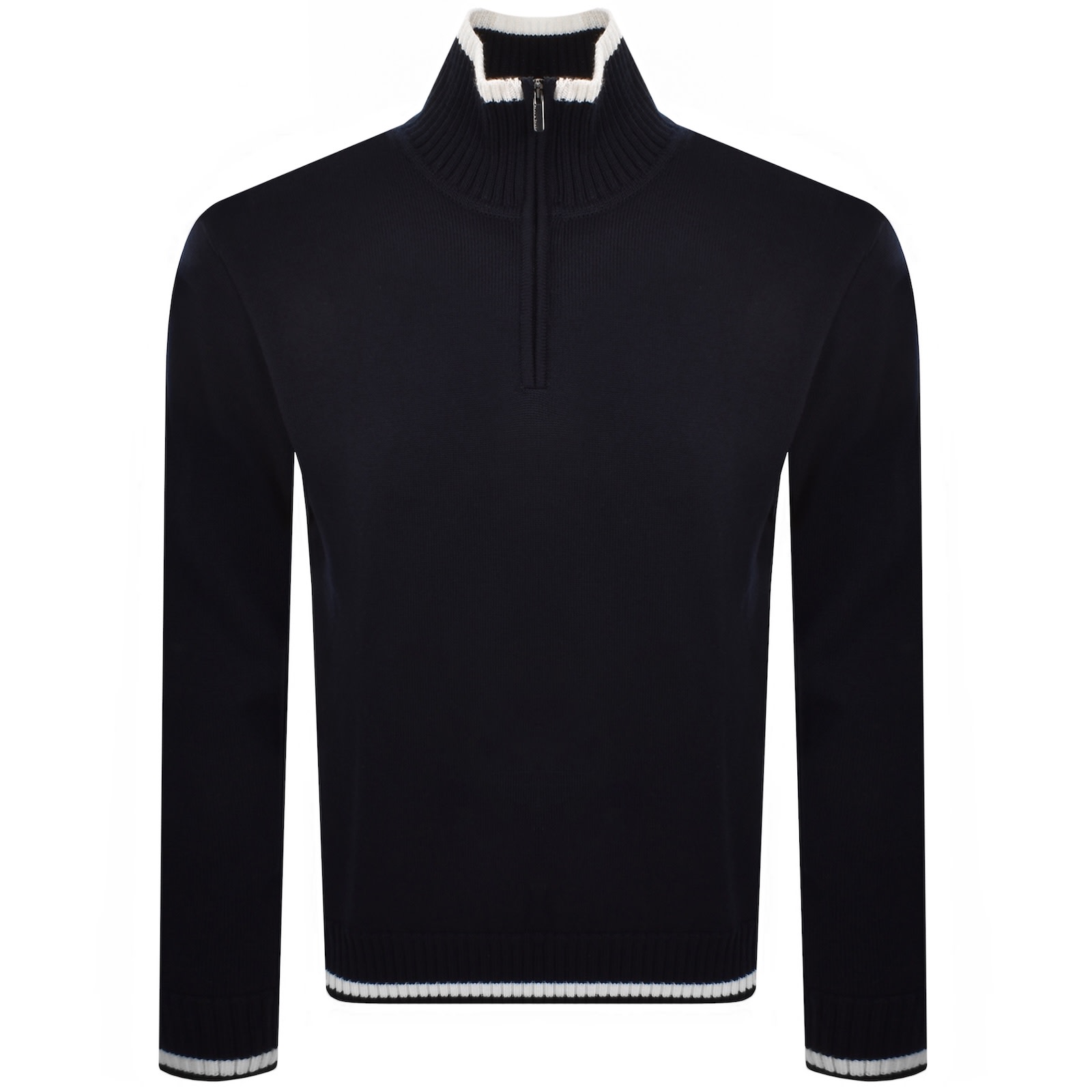Paul &amp; Shark Paul And Shark Moon Badge Knit Jumper Navy In Blue