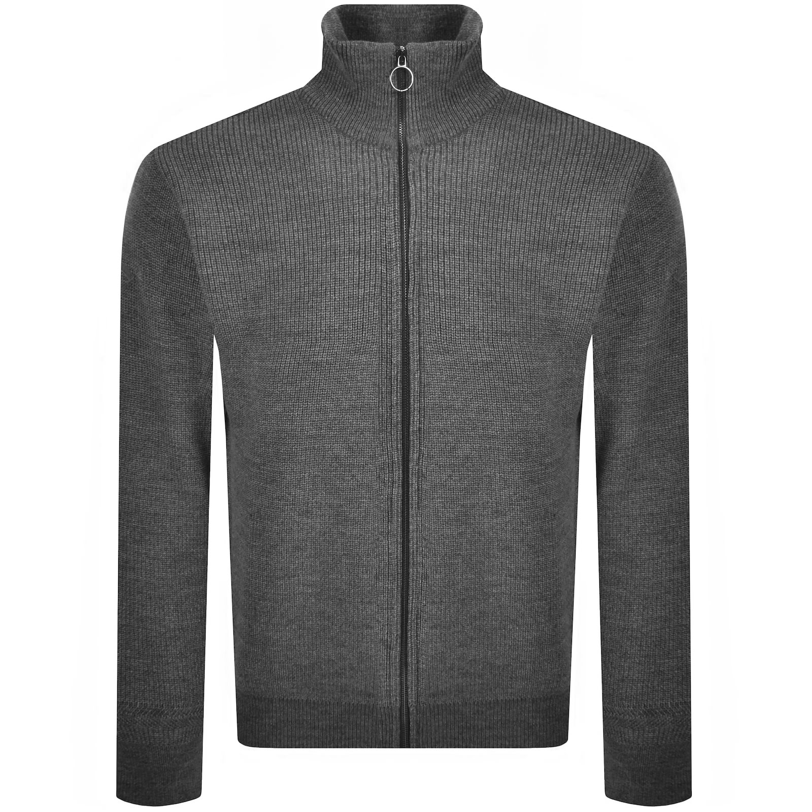 Paul & Shark Paul And Shark Moon Badge Knit Jumper Grey In Gray