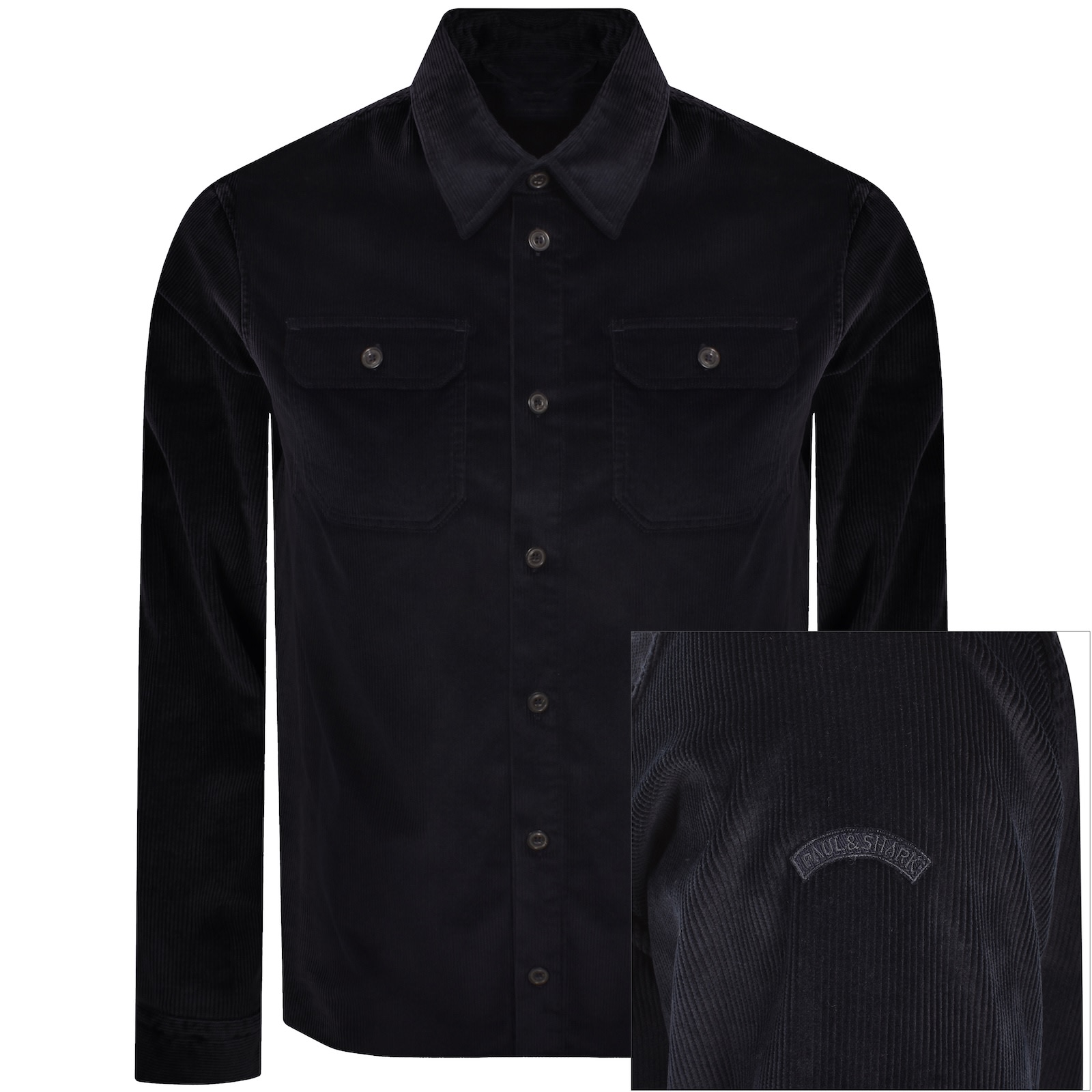 Paul & Shark Paul And Shark Corduroy Overshirt Navy In Blue