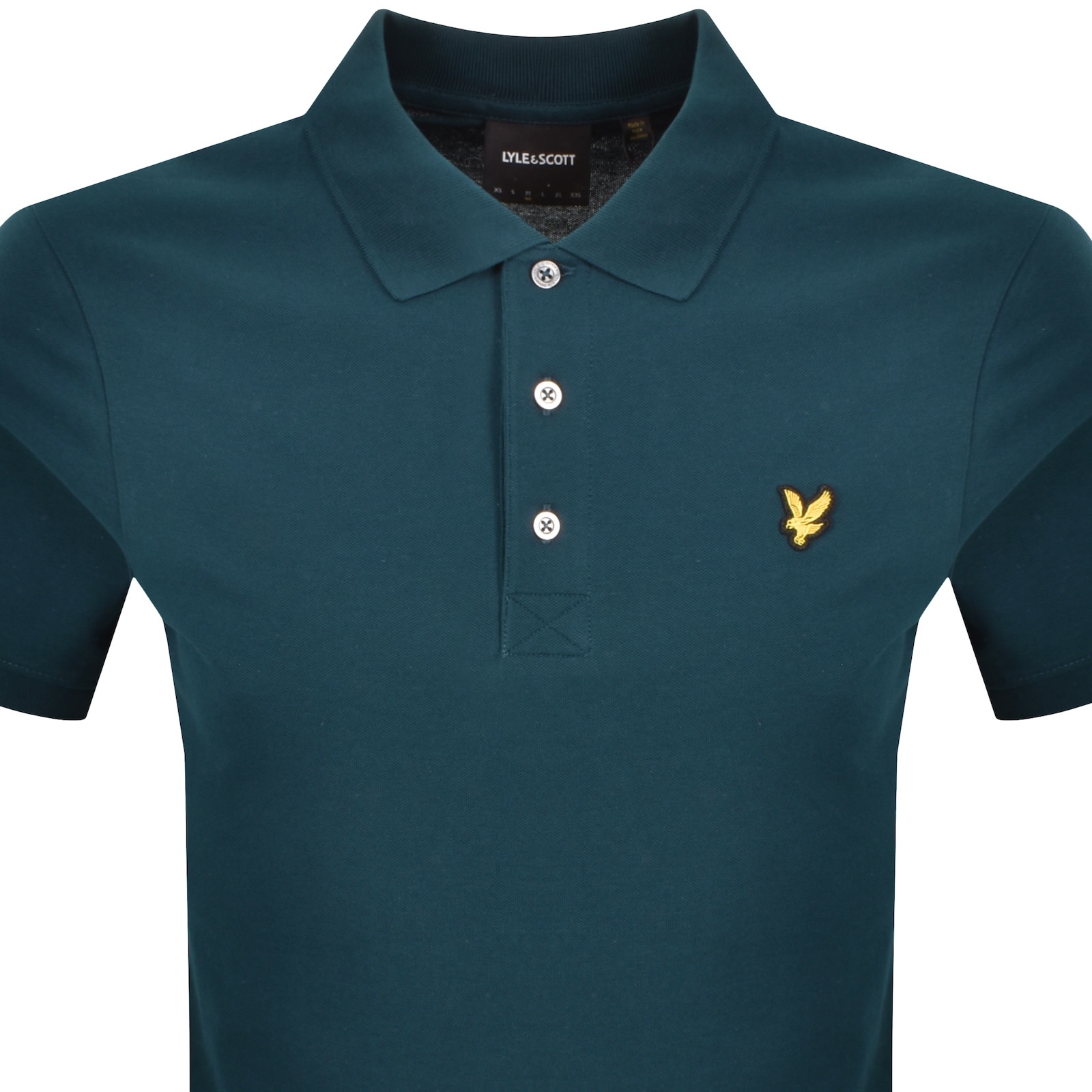 Lyle & Scott Lyle And Scott Plain Polo T Shirt Rich Teal In Green