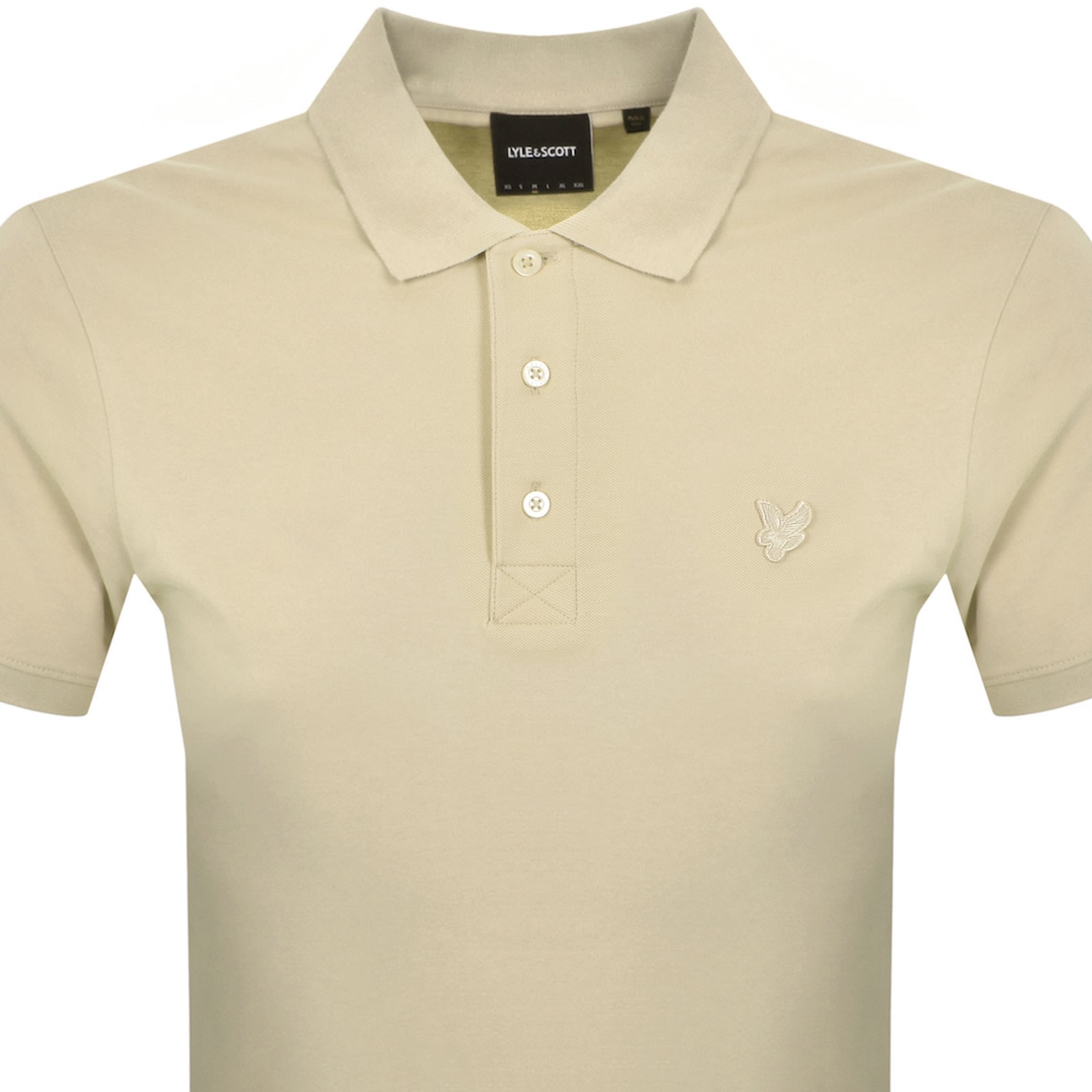 Lyle & Scott Lyle And Scott Superfine Polo T Shirt Beige In Yellow