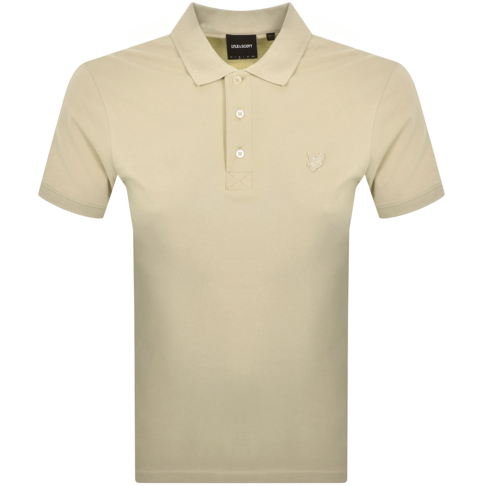 Lyle & Scott Lyle And Scott Superfine Polo T Shirt Beige In Yellow