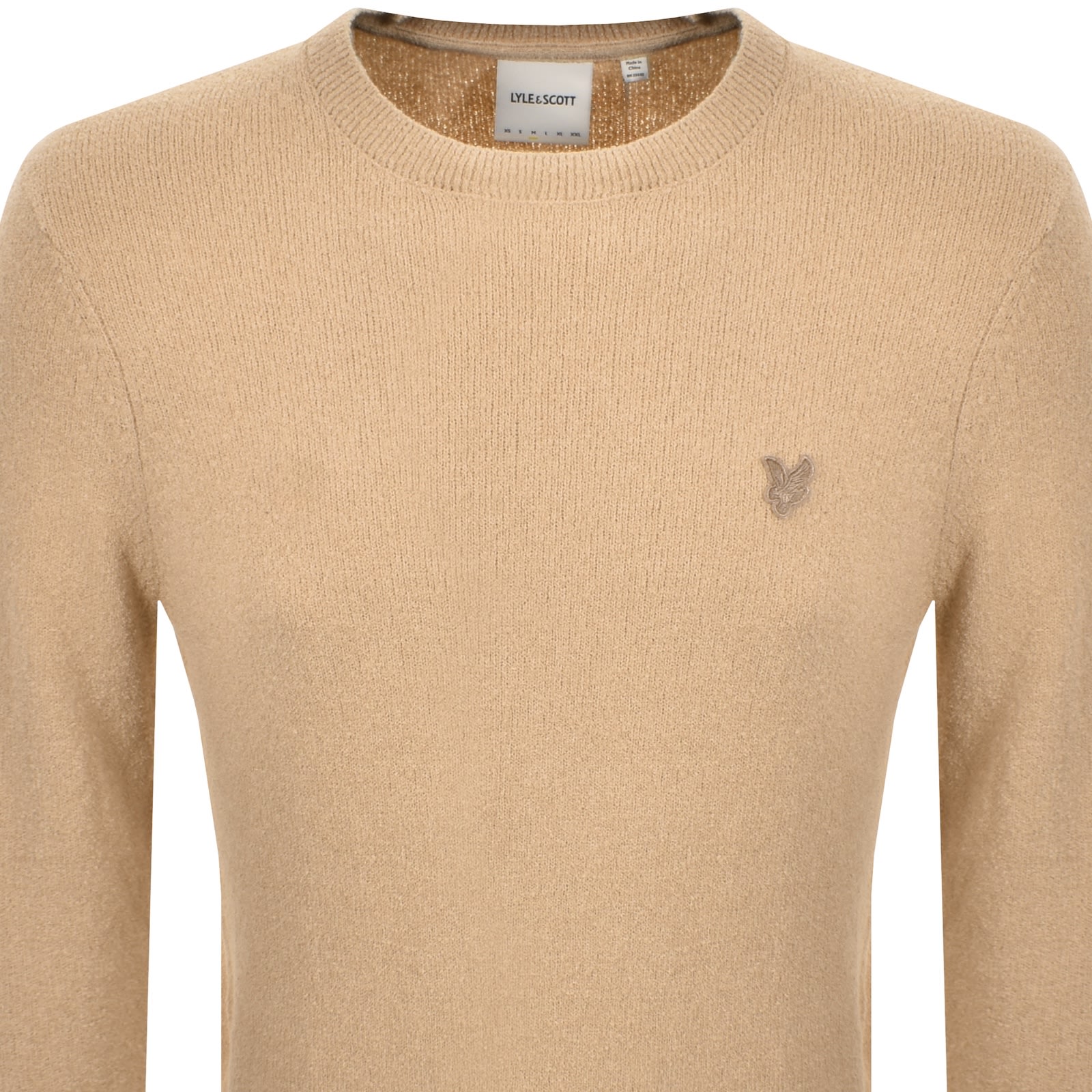 Lyle & Scott Lyle And Scott Textured Knit Jumper Beige In Brown