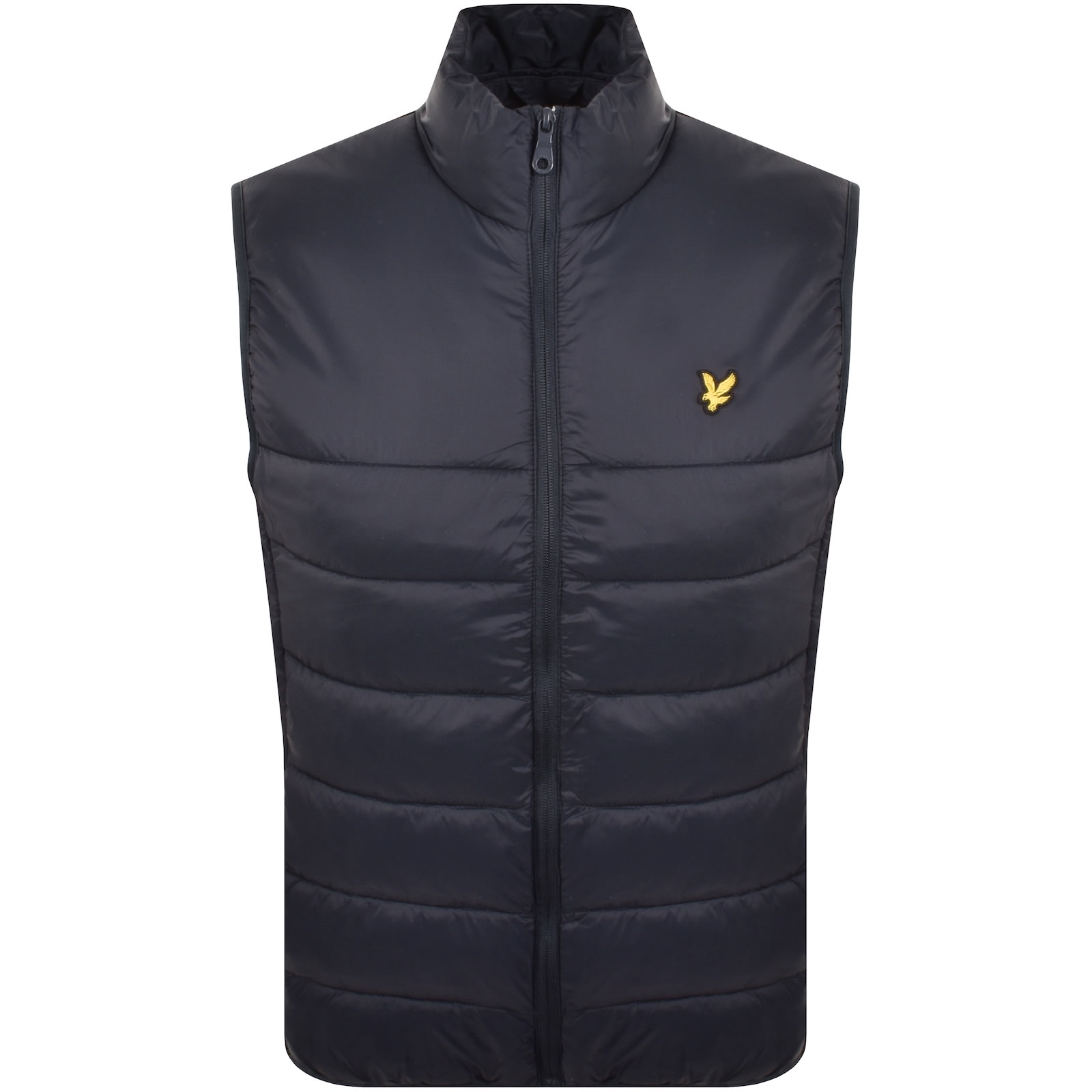 Lyle & Scott Lyle And Scott Wadded Gilet Dark Navy In Black