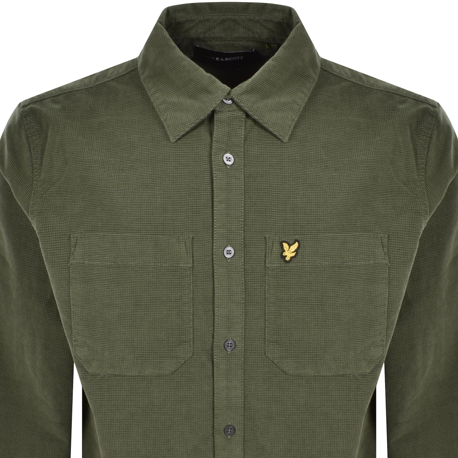 Lyle & Scott Lyle And Scott Corduroy Long Sleeve Shirt Green In Green