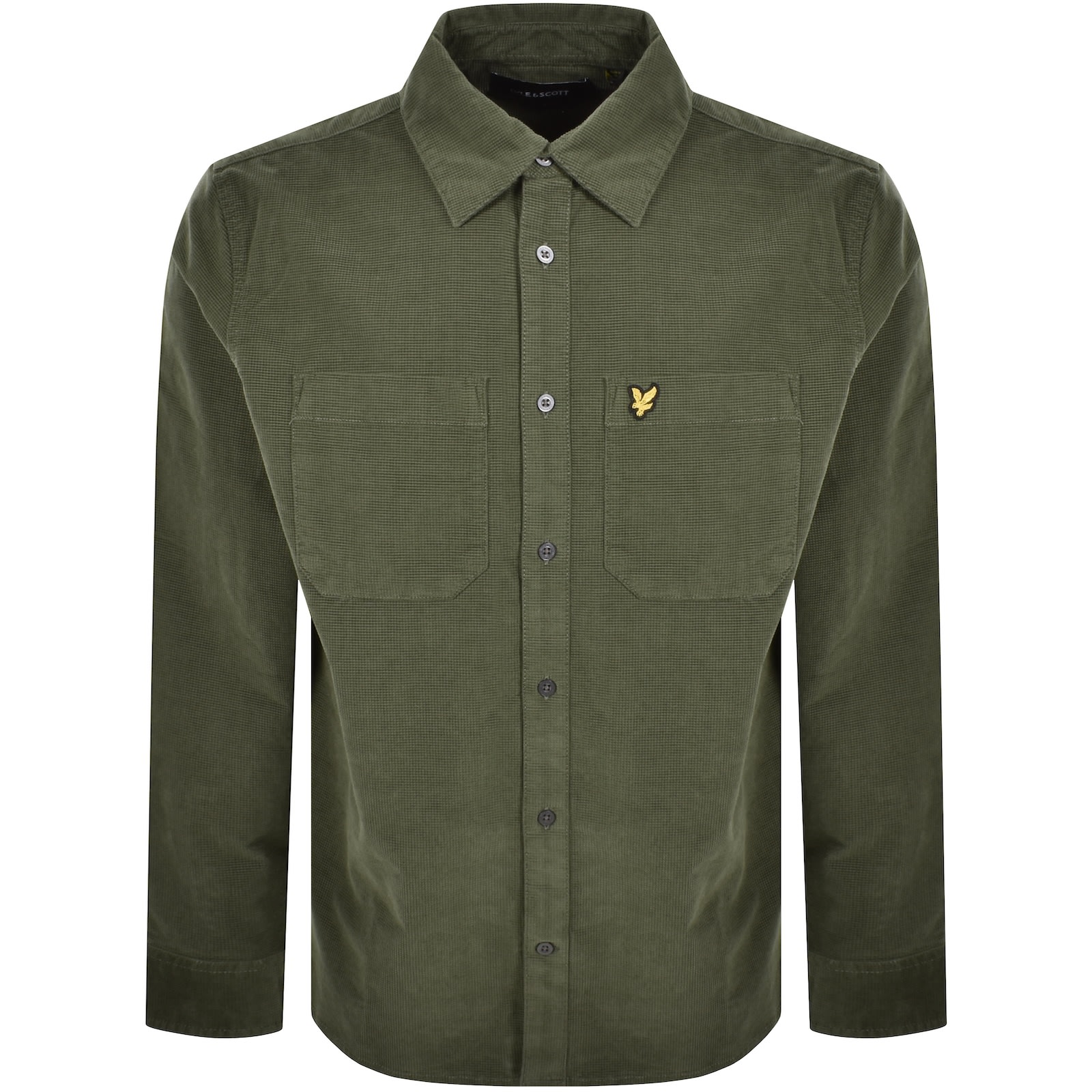 Lyle & Scott Lyle And Scott Corduroy Long Sleeve Shirt Green In Green