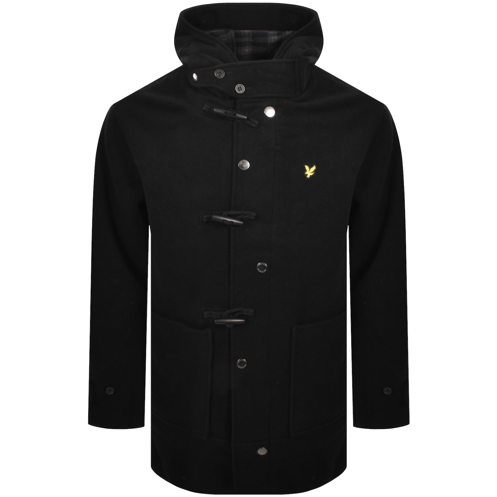 Lyle & Scott Lyle And Scott Duffle Coat Jet Black
