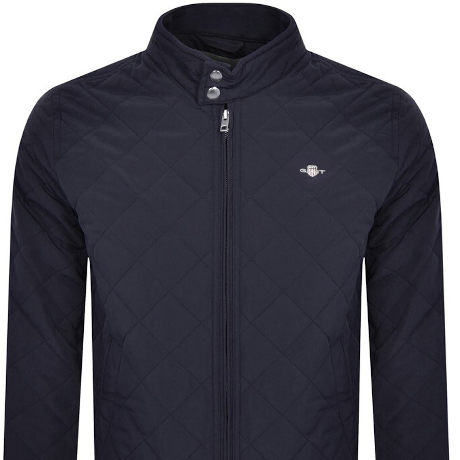 Gant Quilted Windcheater Jacket Navy In Blue