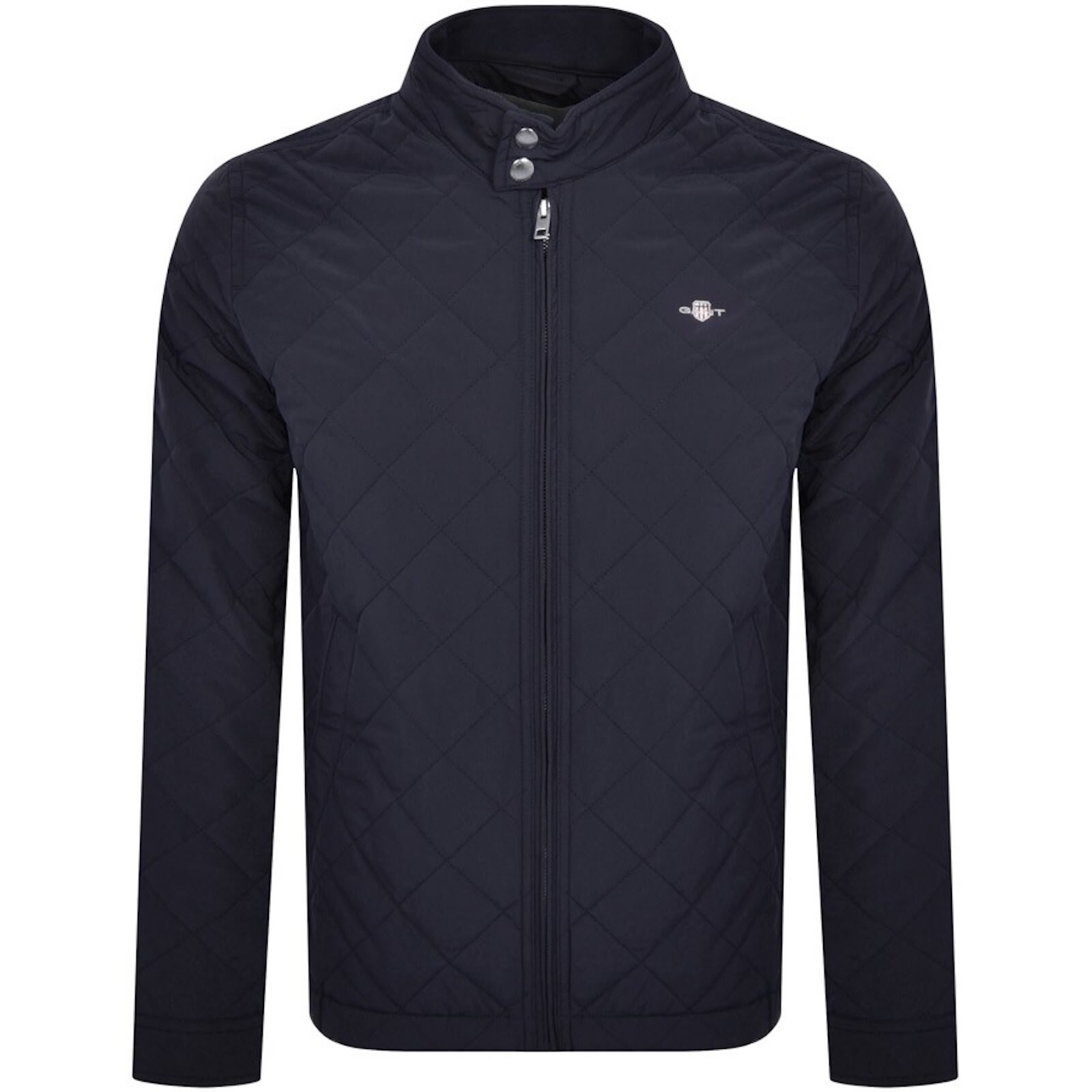 Gant Quilted Windcheater Jacket Navy In Blue