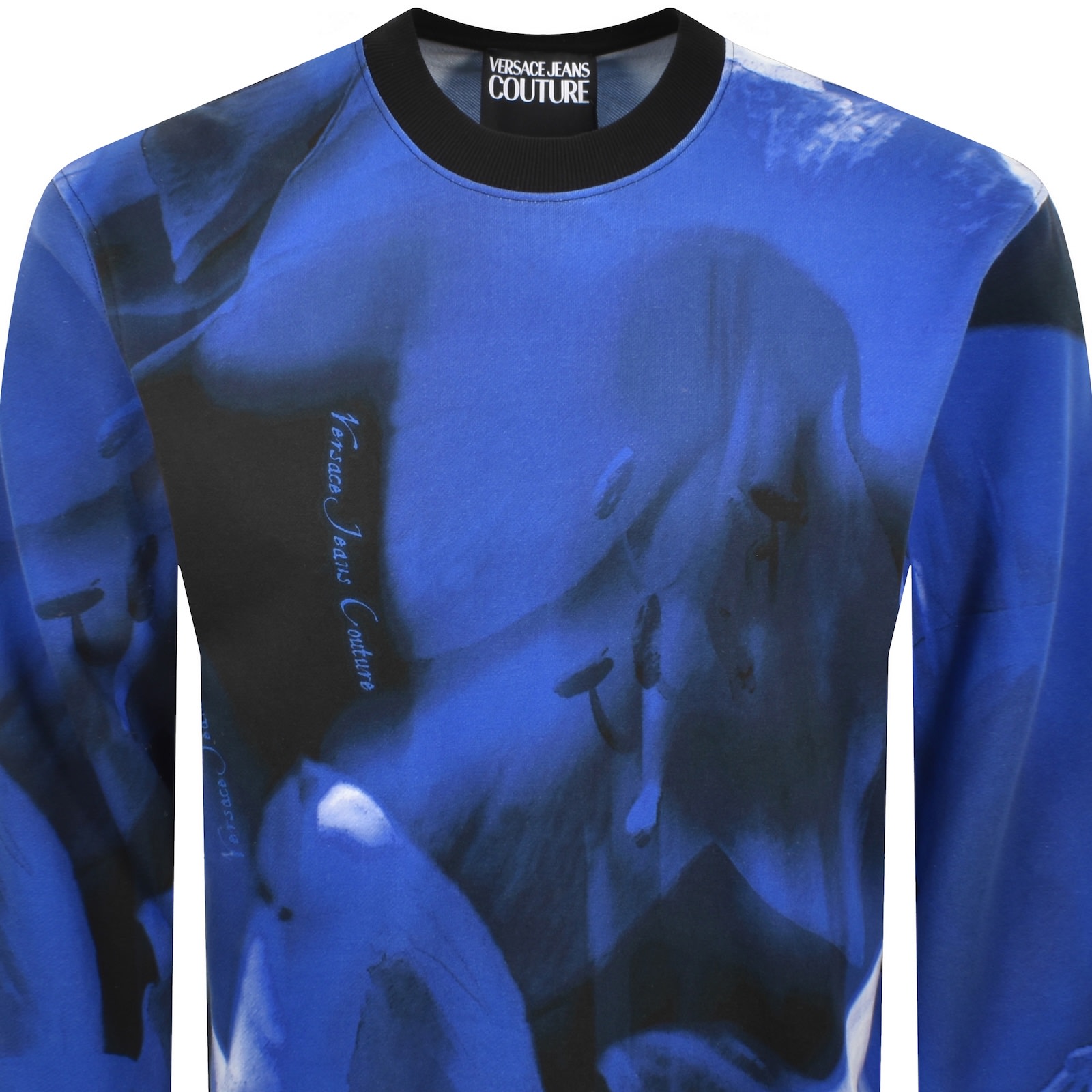 Versace Jeans Couture Logo Sweatshirt Blue In Blue