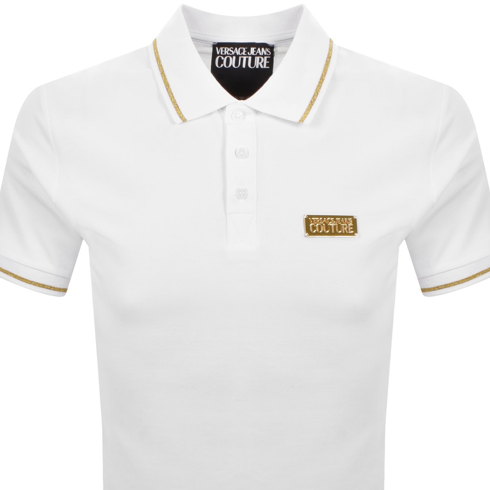 Versace Jeans Couture Polo T Shirt White In White