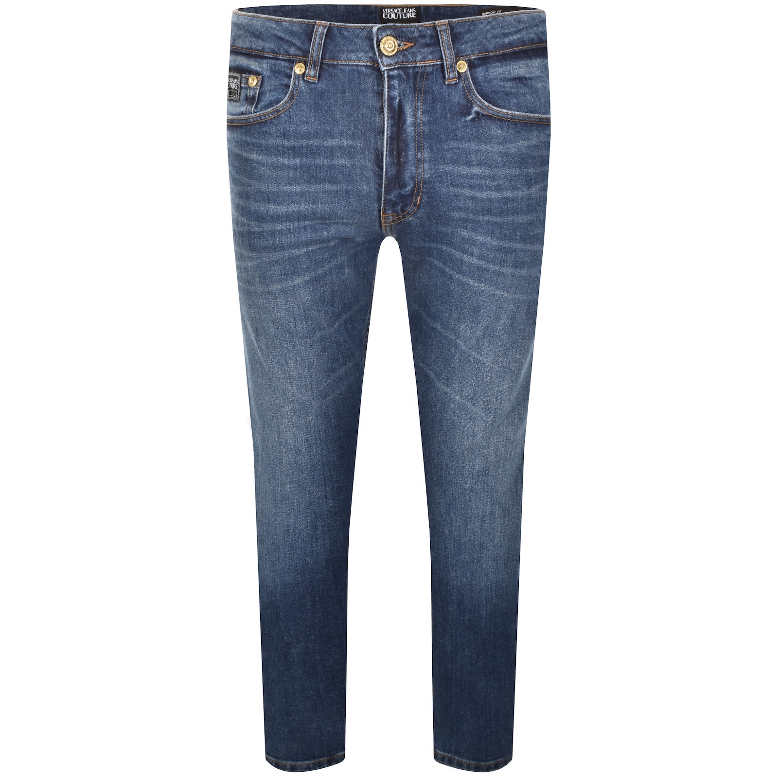 Versace Jeans Couture Dundee Narrow Jeans Blue In Blue