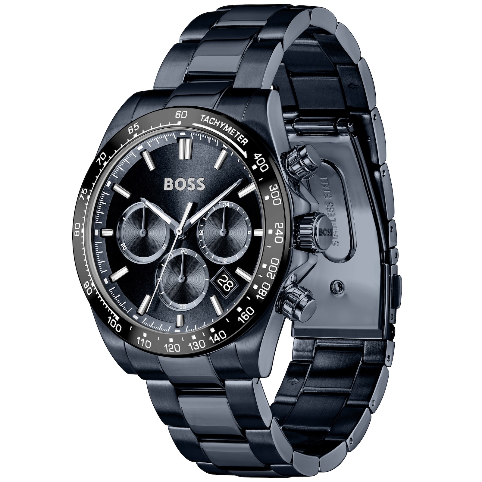 Hugo Boss Boss Hero 2.0 Watch Blue In Metallic