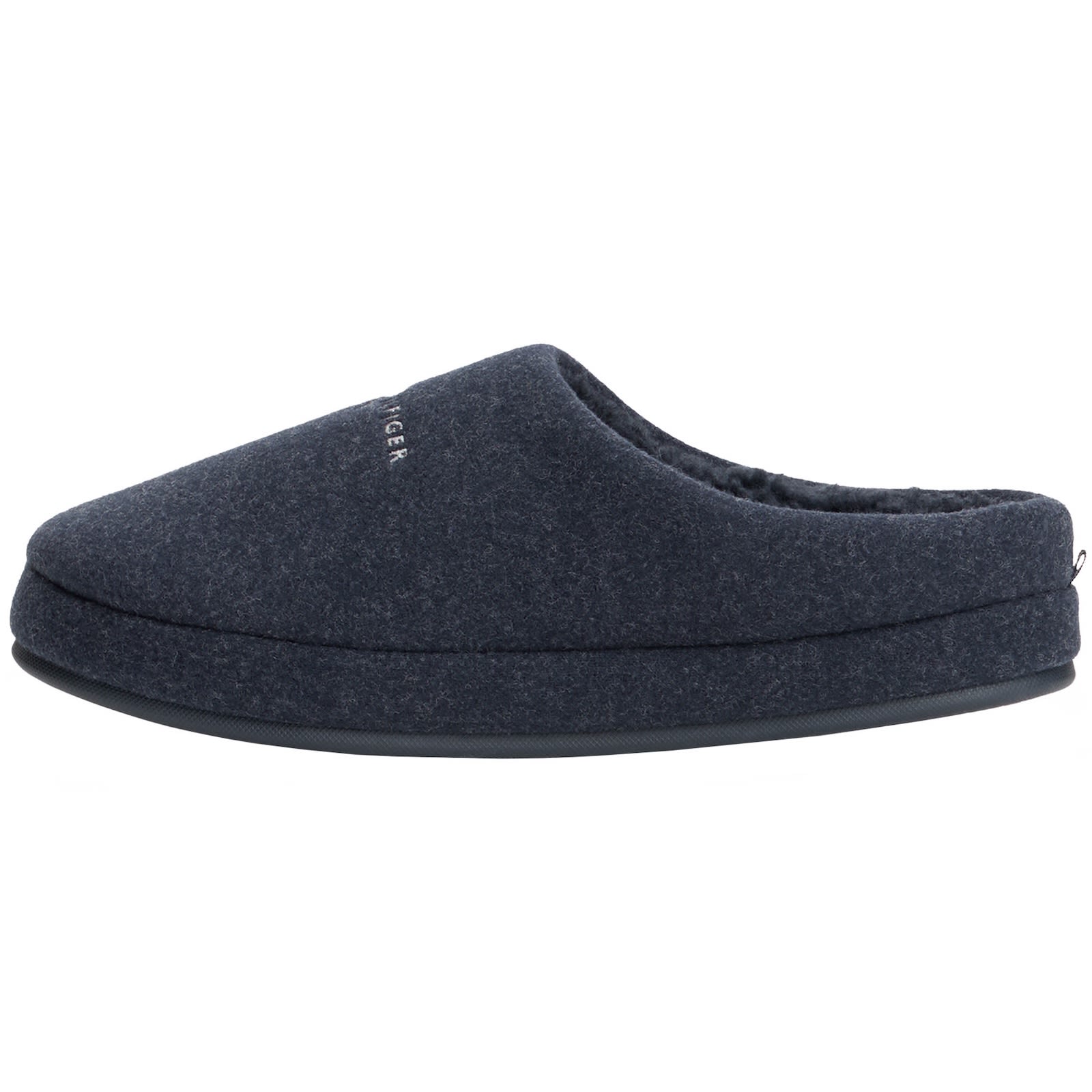 Tommy Hilfiger Felt Slippers Desert Sky Navy In Blue