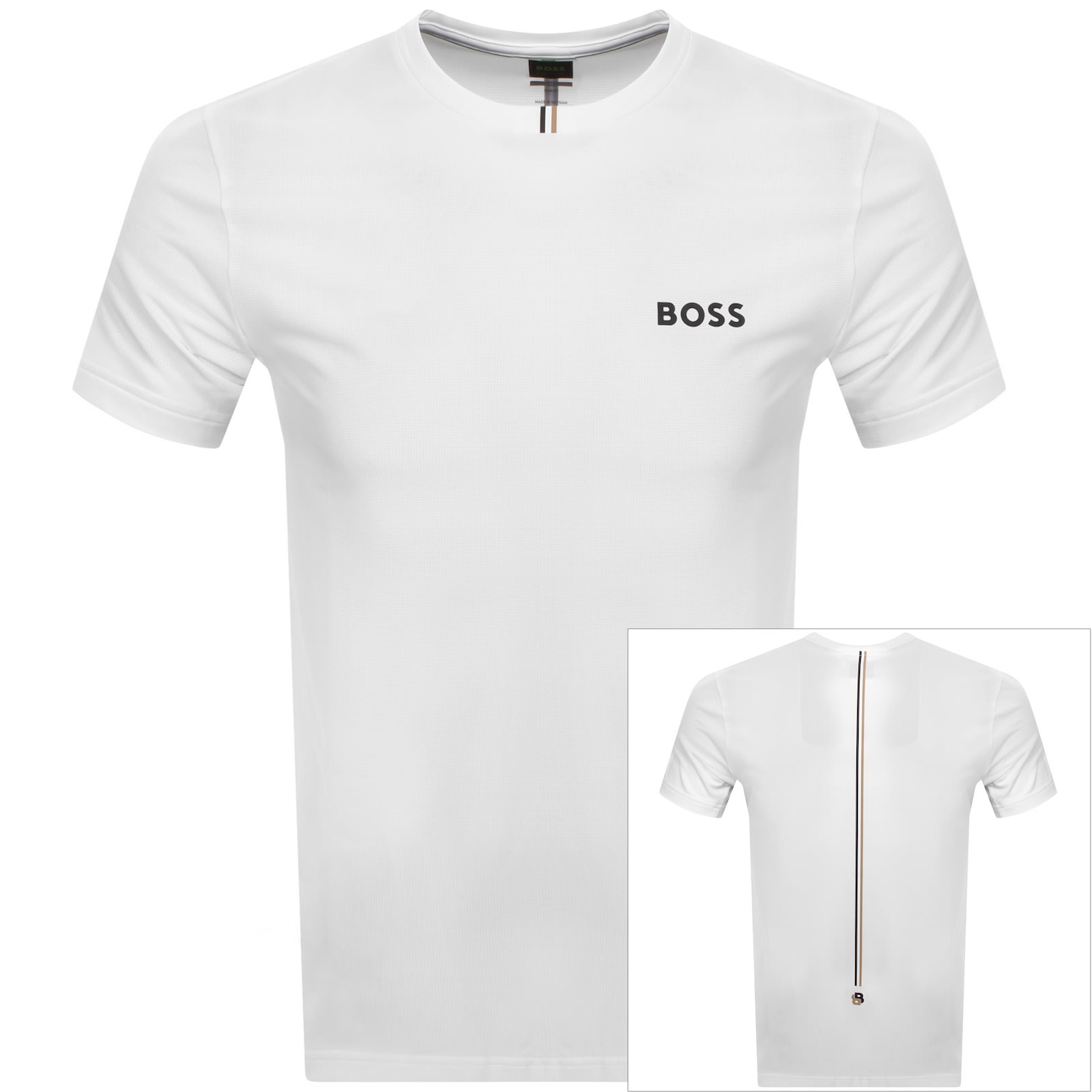 Boss Athleisure Boss Toc Spin Training T Shirt White In White