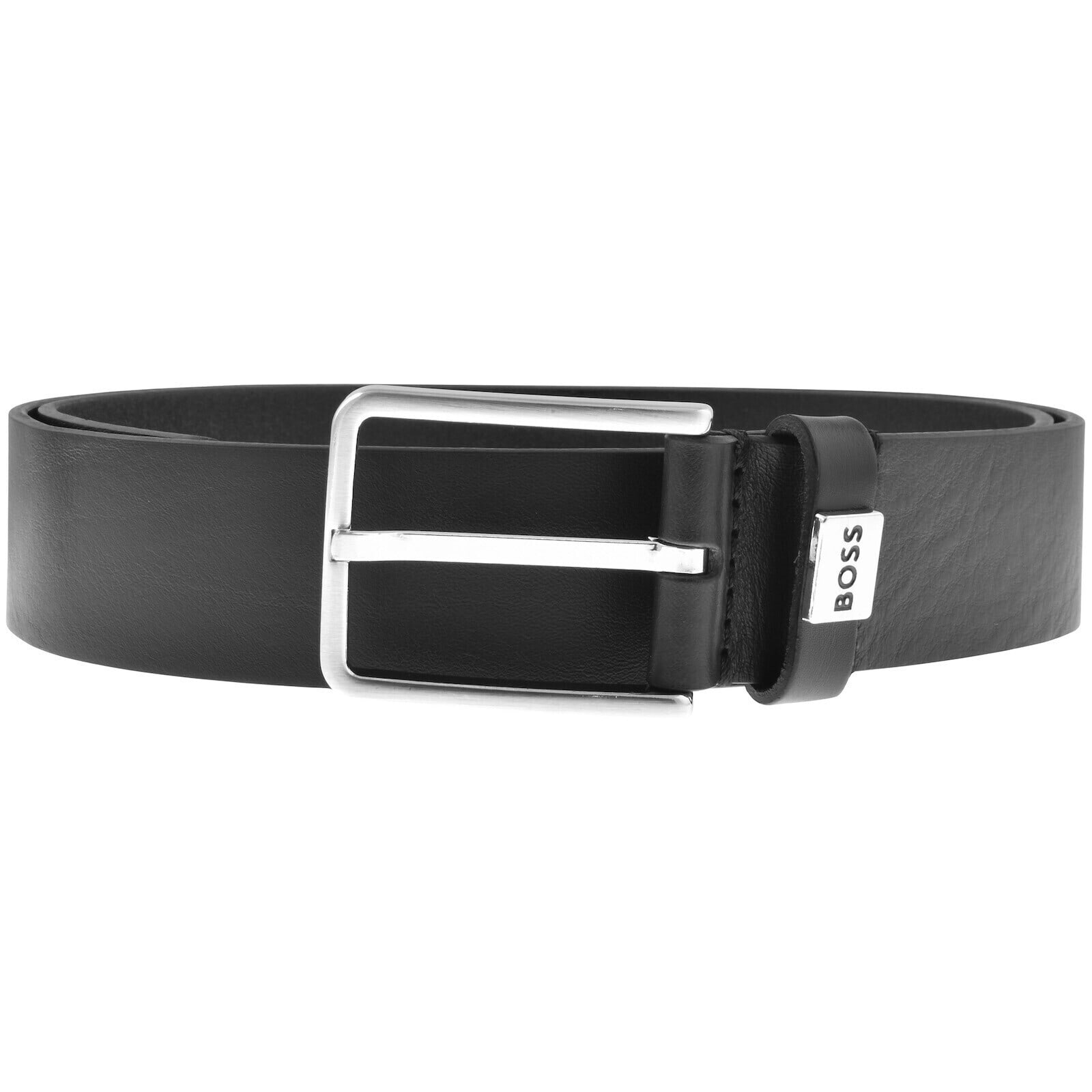 Hugo Boss Boss Elio Leather Belt Black In Black