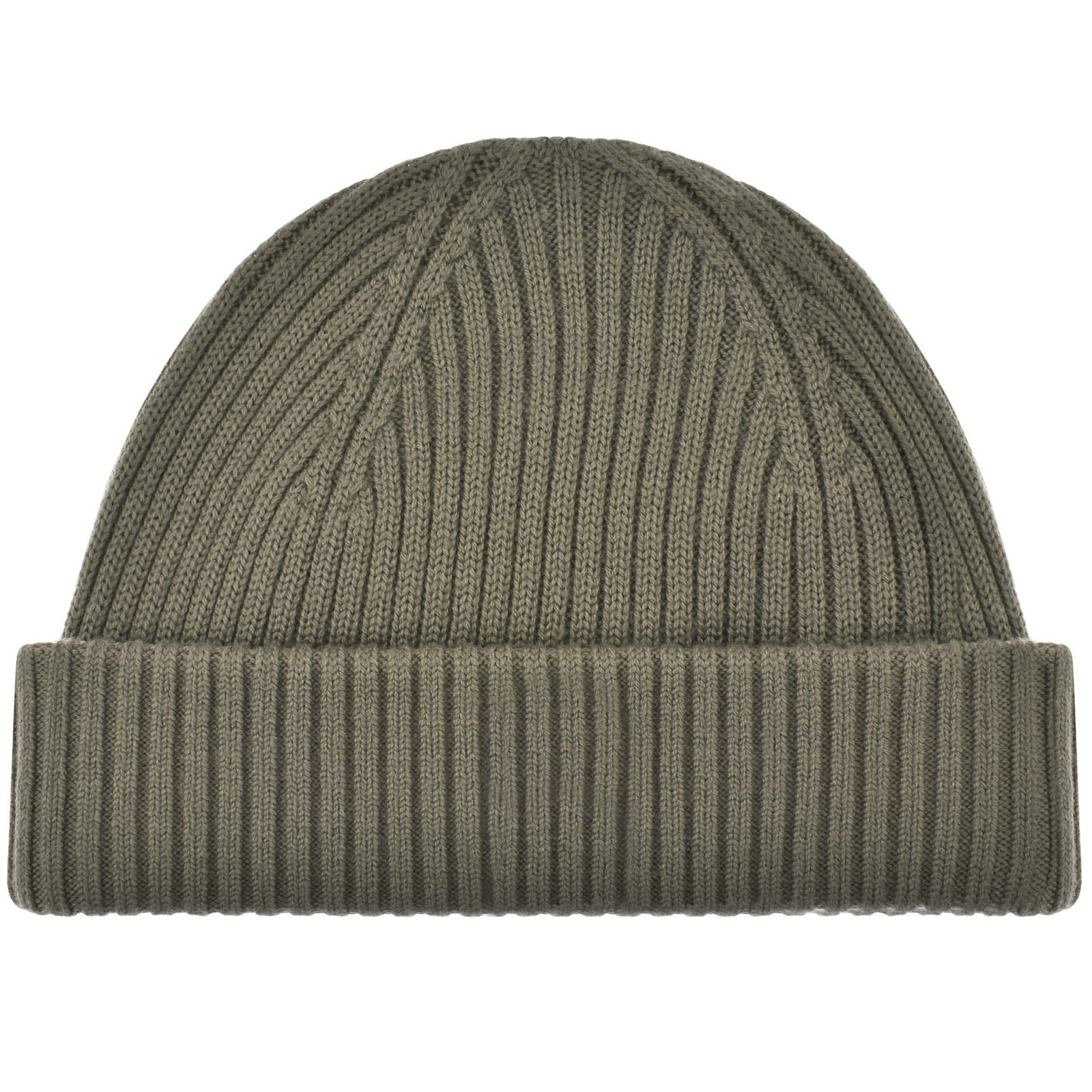 Parajumpers Ribbed Beanie Hat Olive Grey In Green