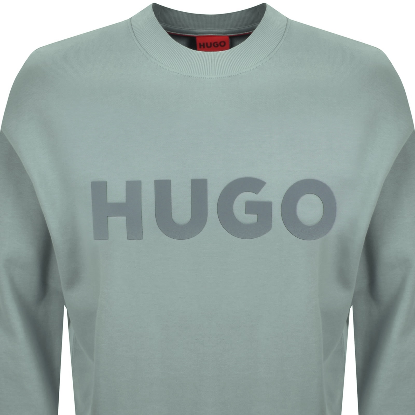 Hugo Boss Denix Oversized Logo Sweatshirt In Green