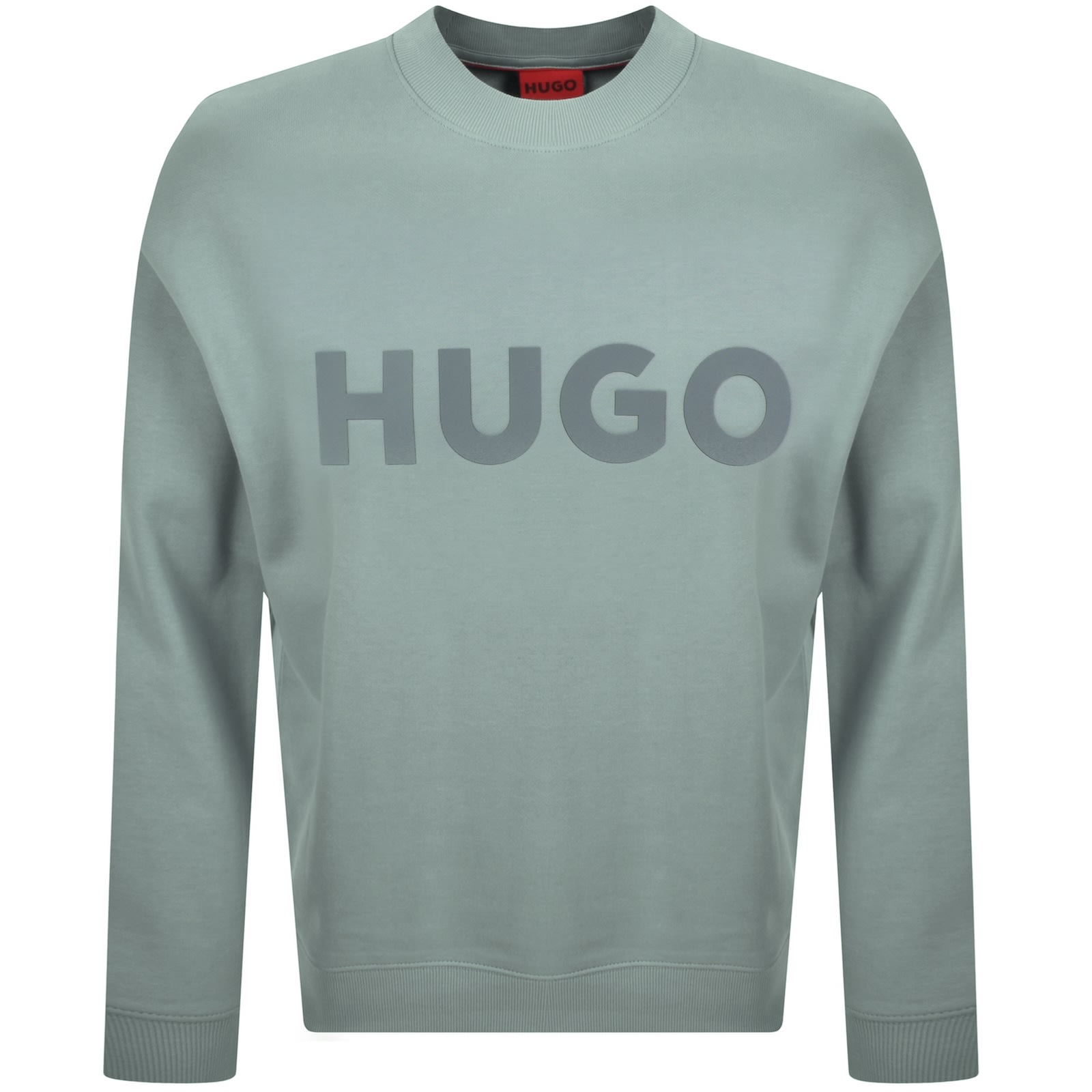 Hugo Boss Denix Oversized Logo Sweatshirt In Green