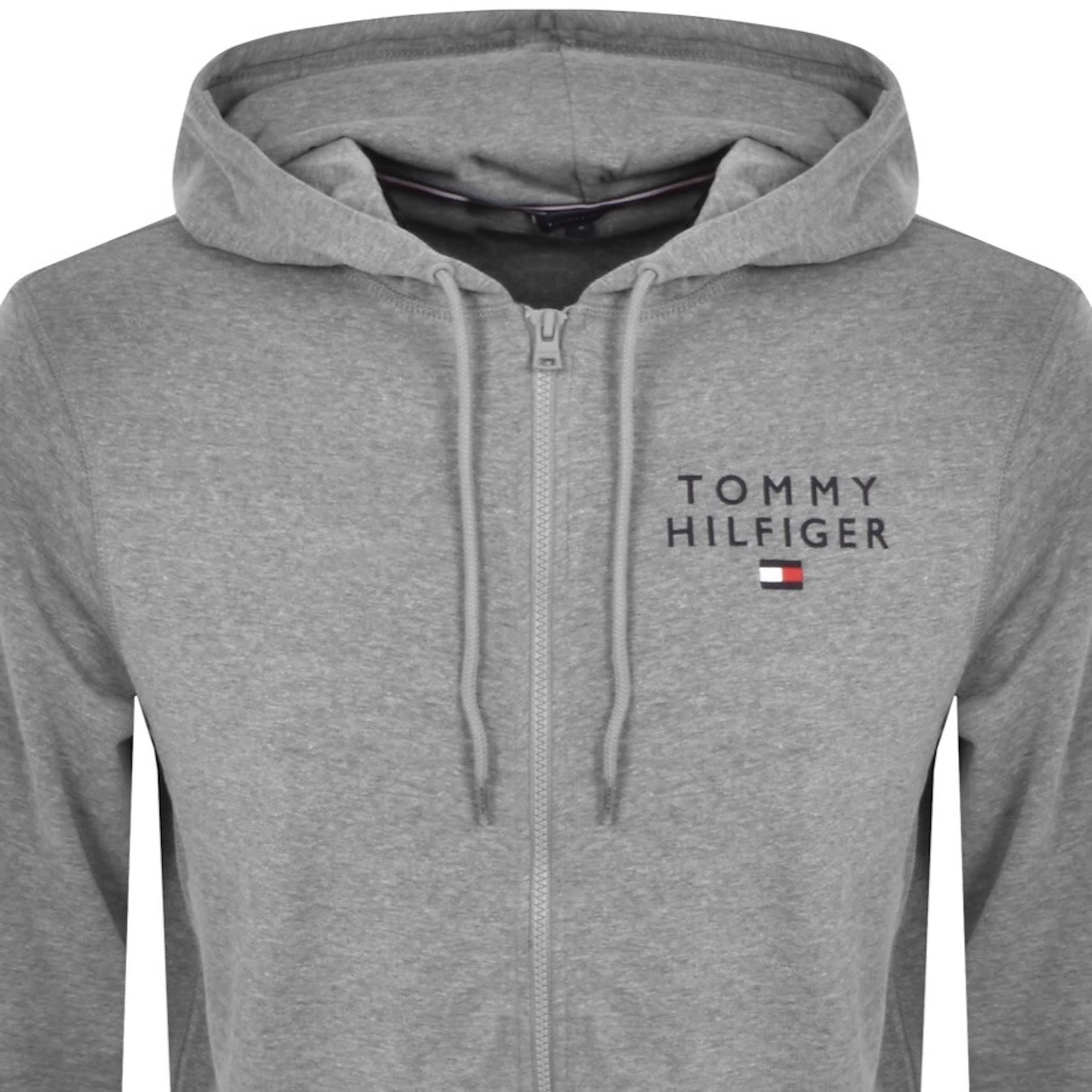 Tommy Hilfiger Full Zip Hoodie Grey In Gray
