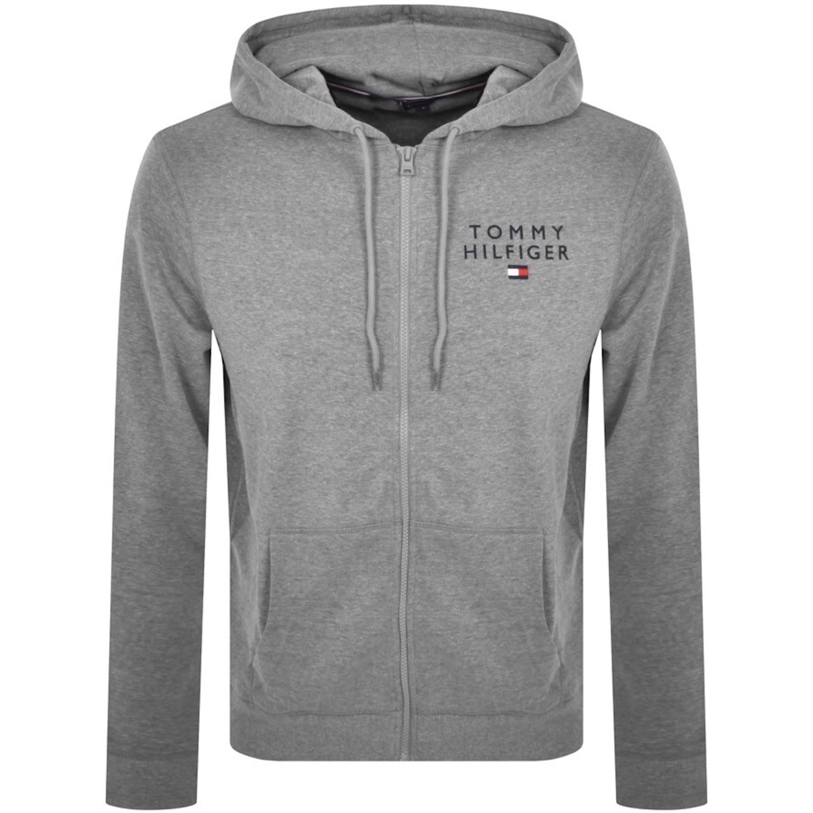 Tommy Hilfiger Full Zip Hoodie Grey In Gray