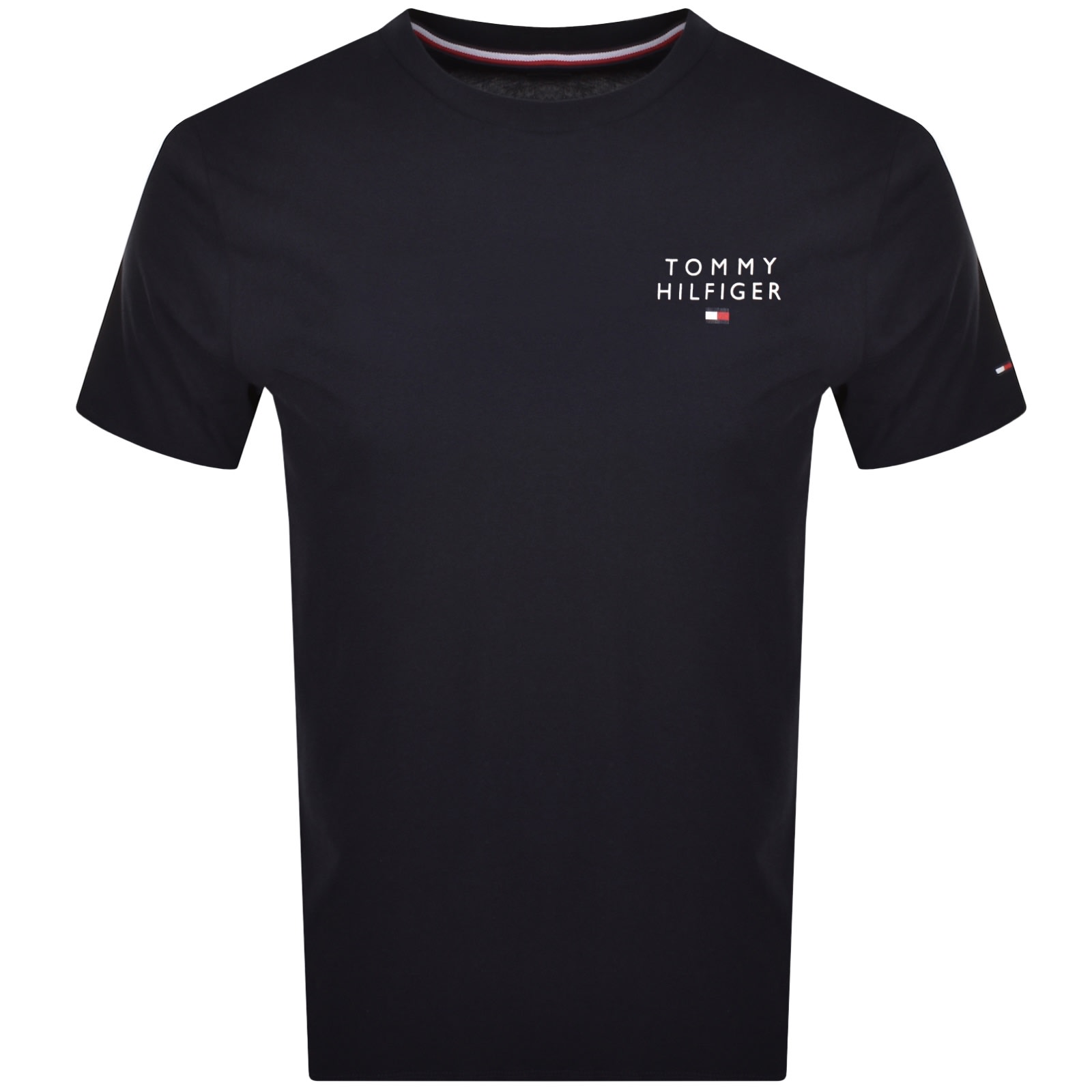 Tommy Hilfiger Logo T Shirt Navy In Blue