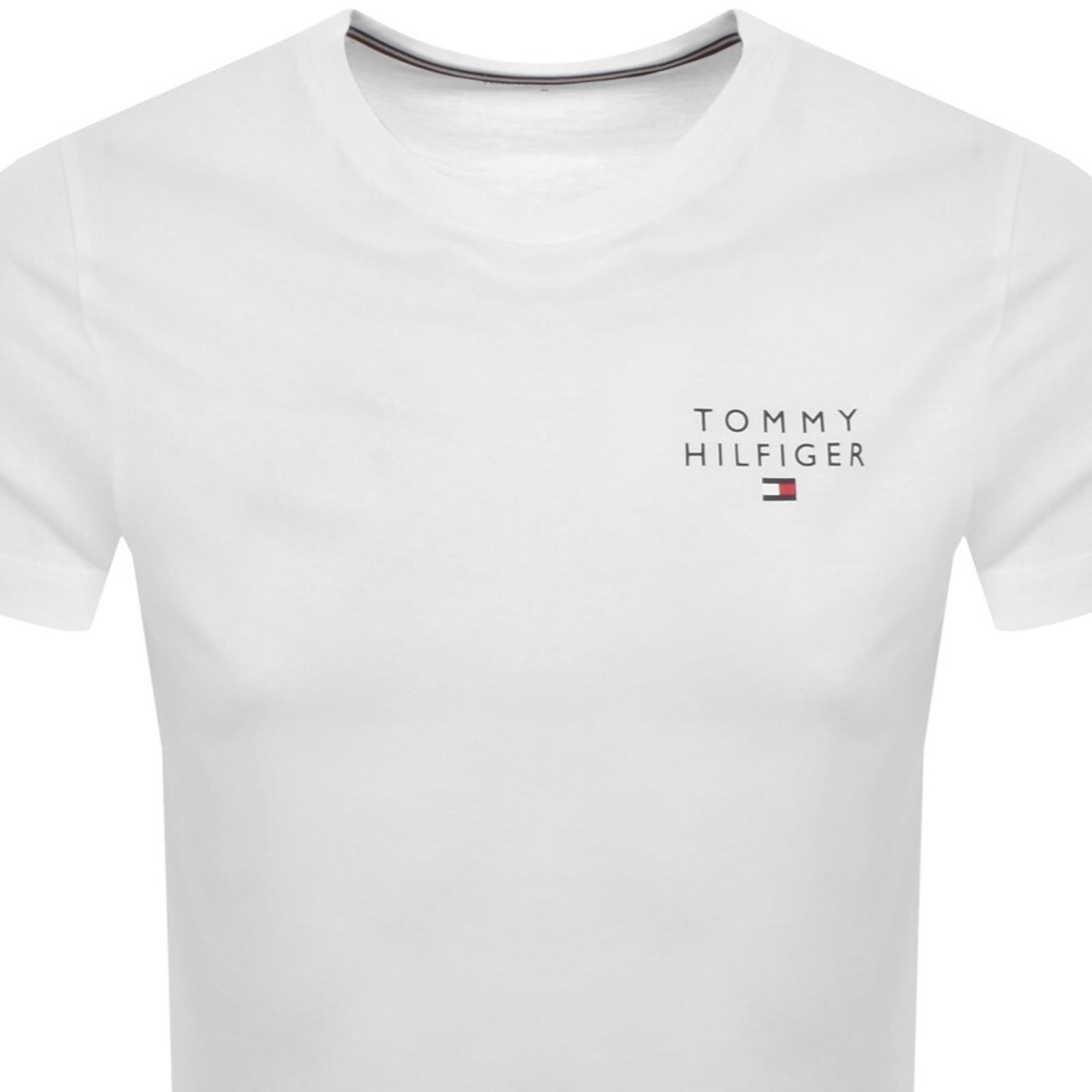 Tommy Hilfiger Logo T Shirt White In White