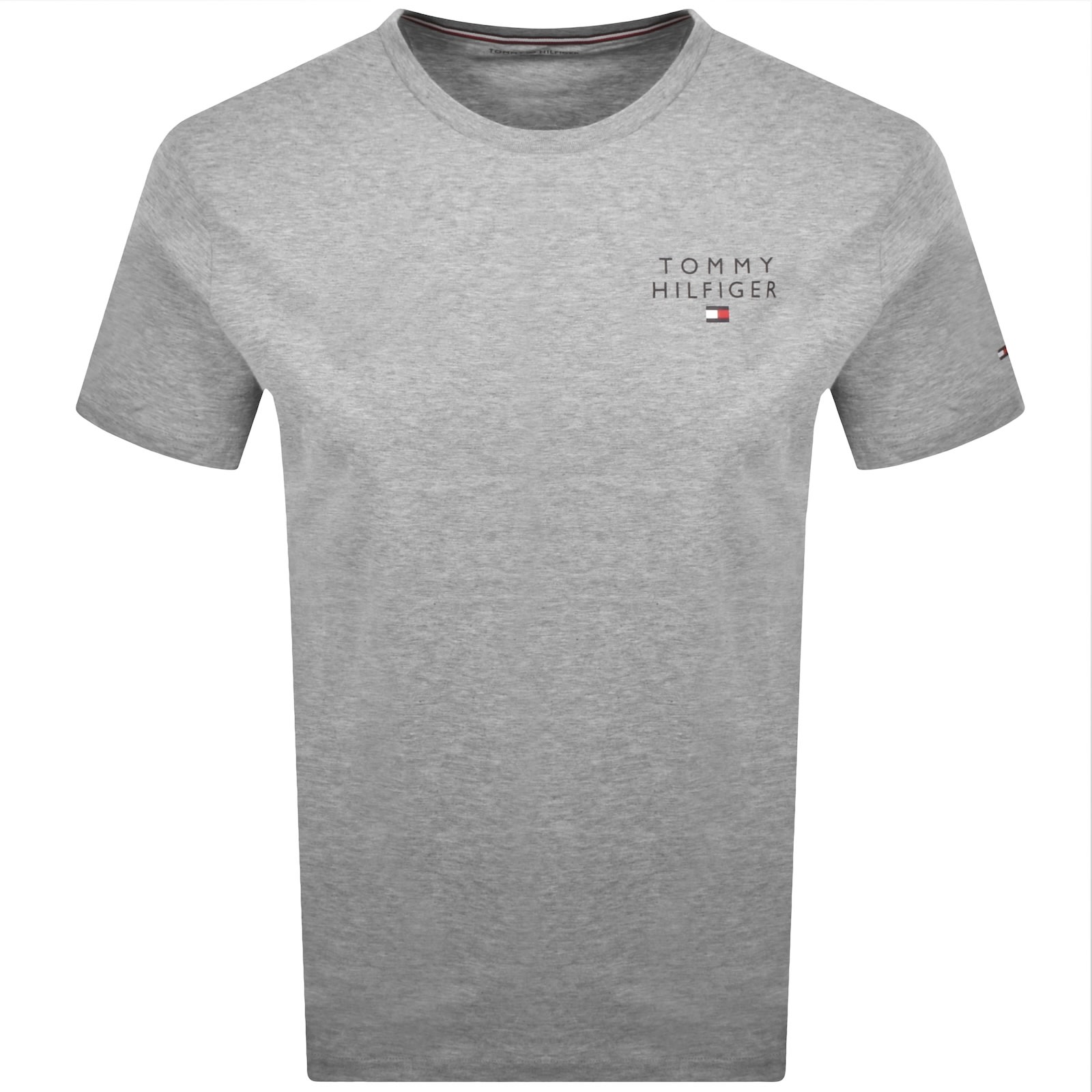 Tommy Hilfiger Logo T Shirt Grey In Gray