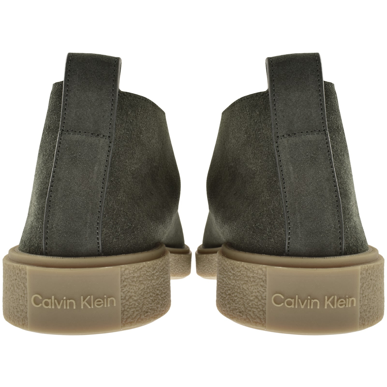 Calvin Klein Desert Boots Green In Green