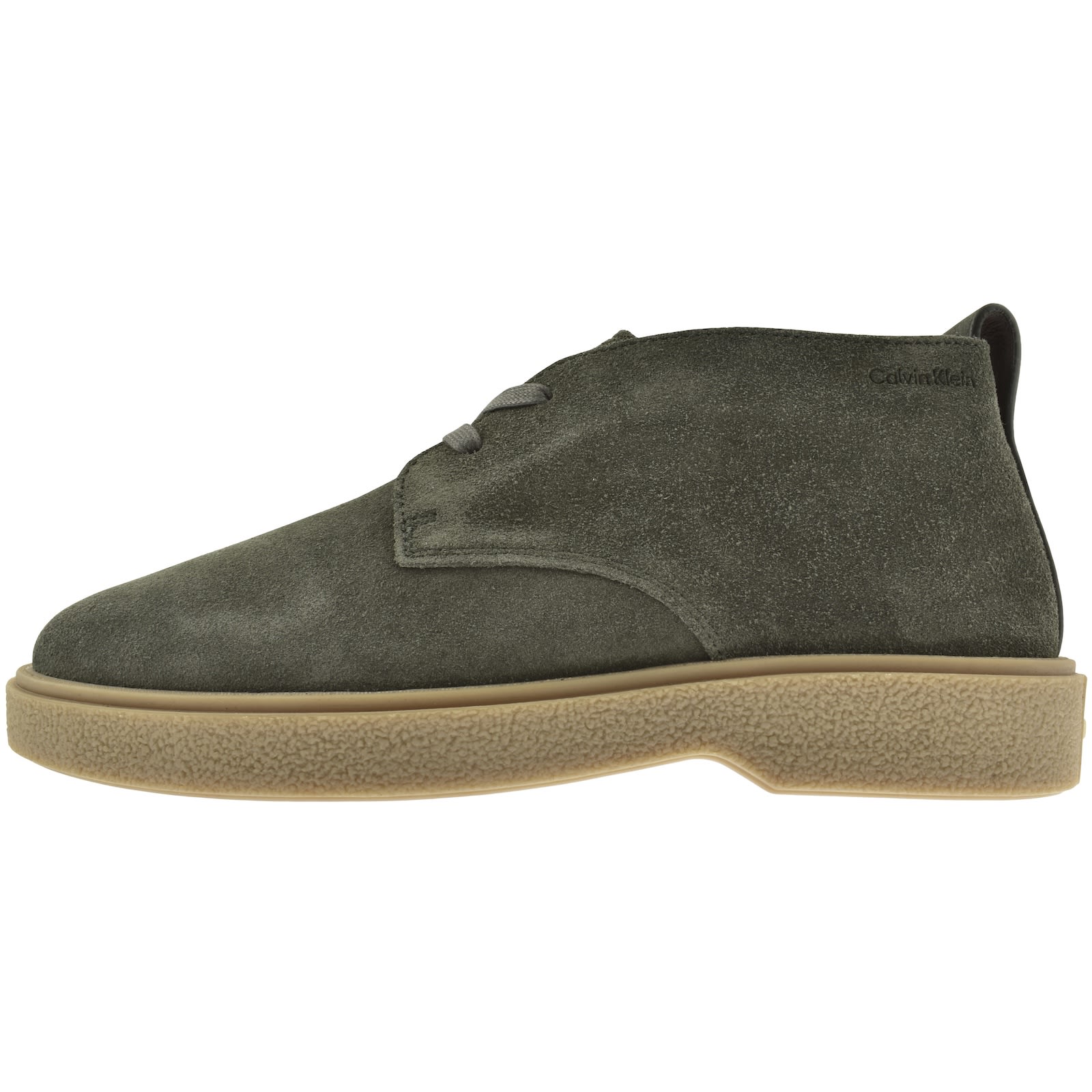 Calvin Klein Desert Boots Green In Green