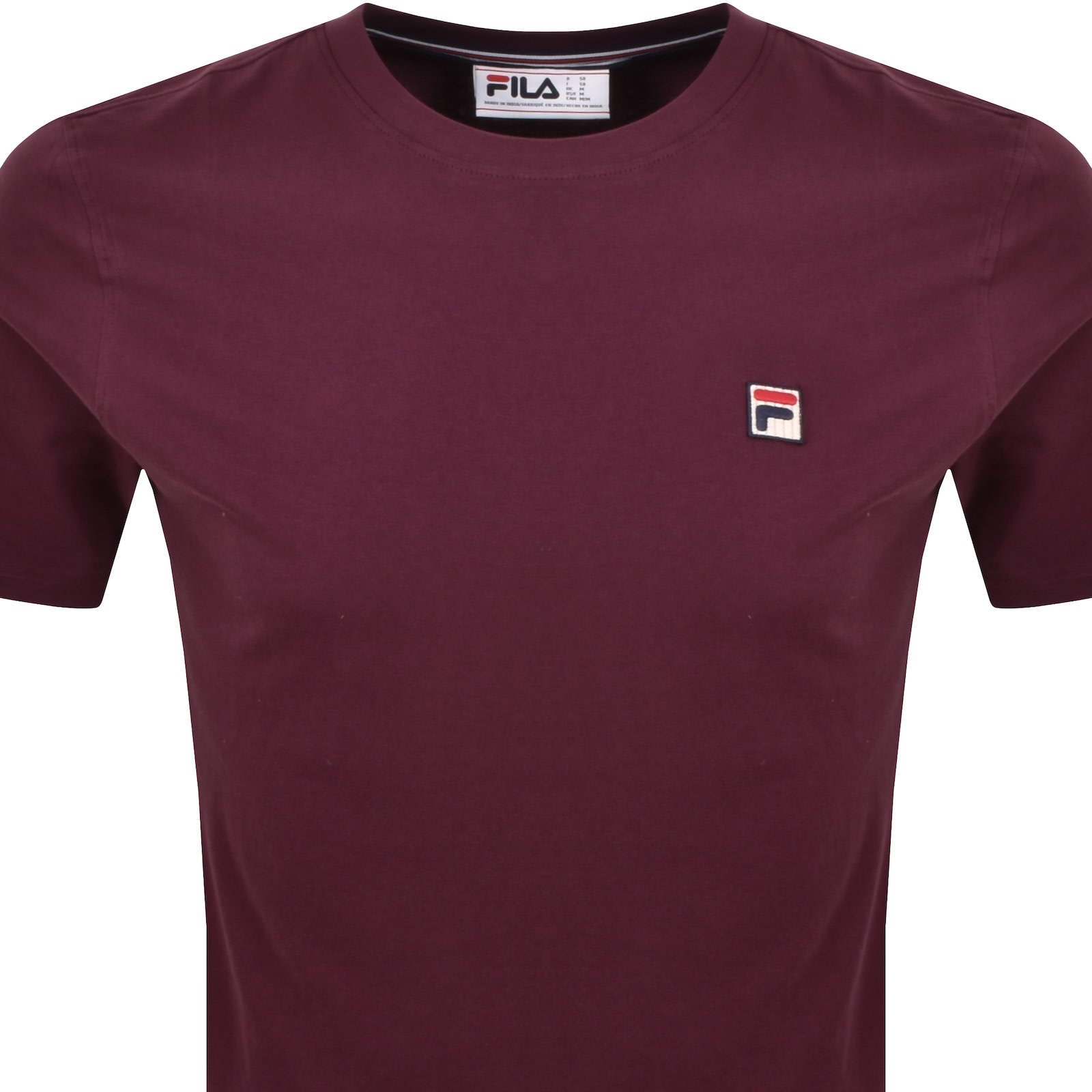 Fila Vintage Sunny 2 Essential T Shirt Burgundy In Burgundy